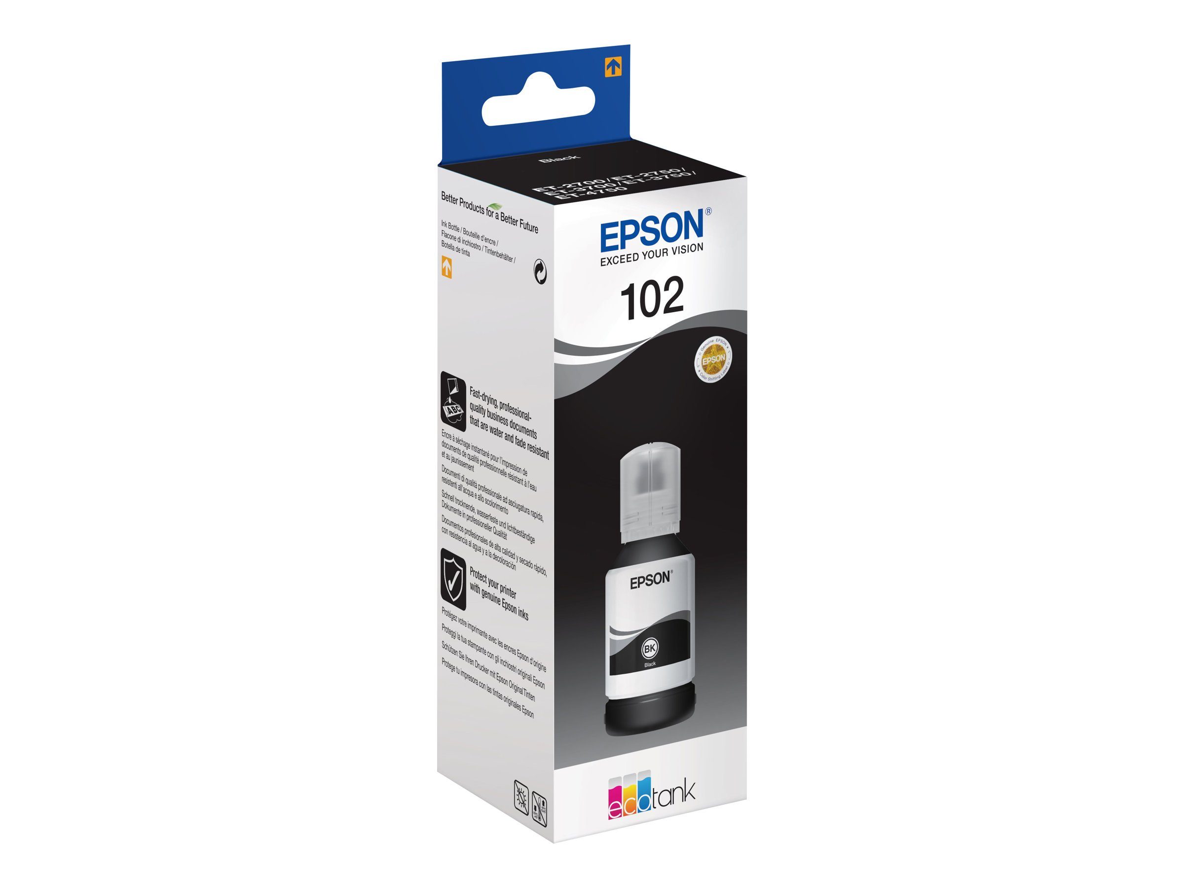 EPSON 102 Schwarz Tintenbehälter Tintenpatrone