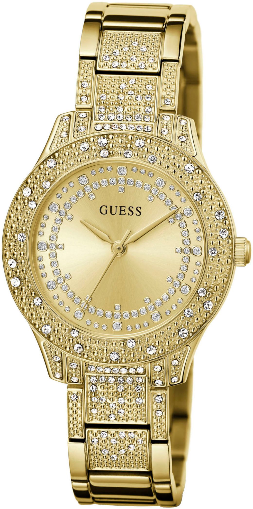 Guess Quarzuhr SHOOTING STAR GW0746L2, Armbanduhr, Damenuhr, Kristallsteine günstig online kaufen