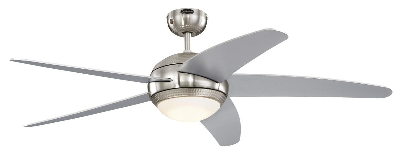 Westinghouse Deckenventilator Deckenventilator Bendan LED Silber mit Fernbedienung, dimmbar