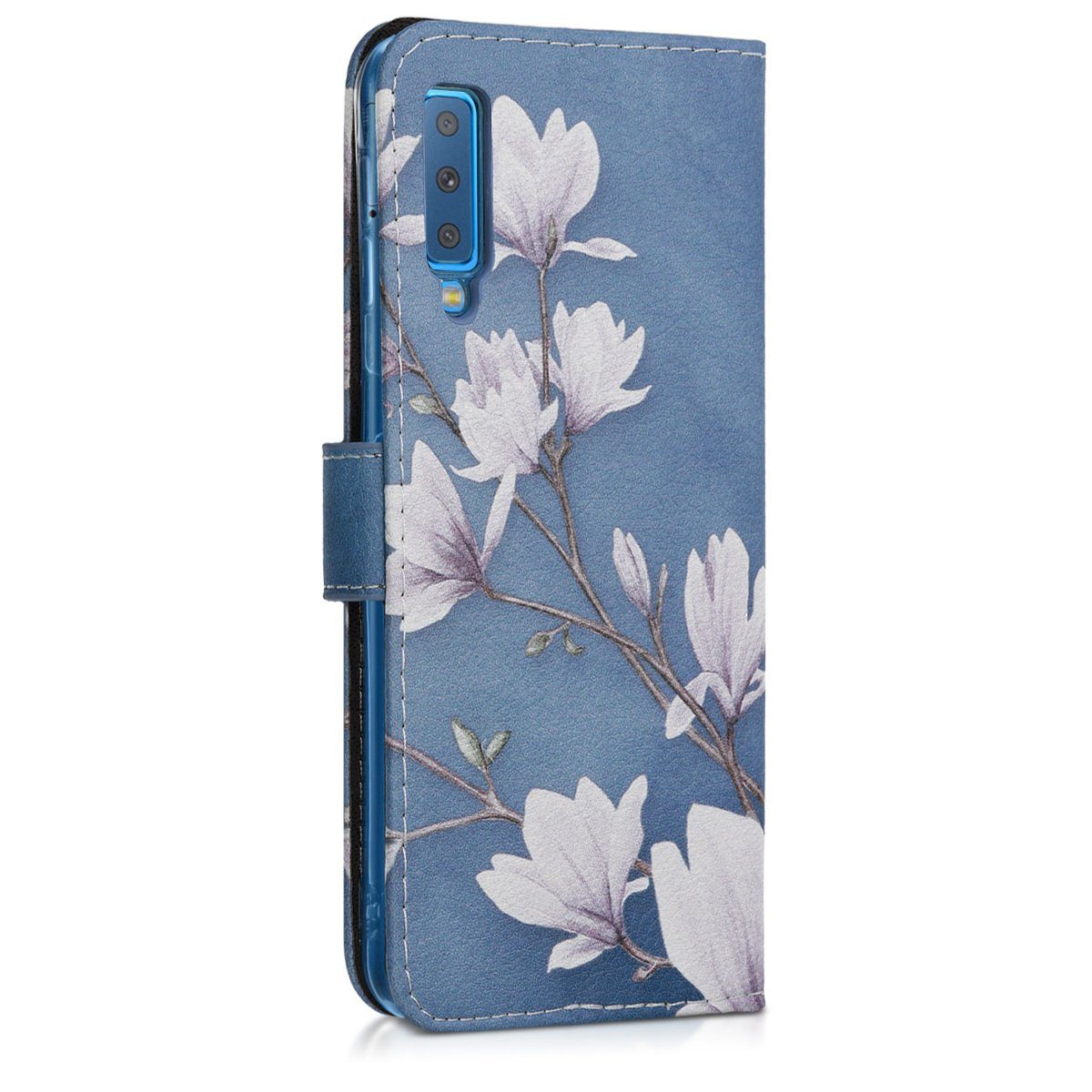 kwmobile Etui Wallet Case für Samsung Galaxy A7 (2018), Hülle mit Ständer Kartenfächer - Handyhülle