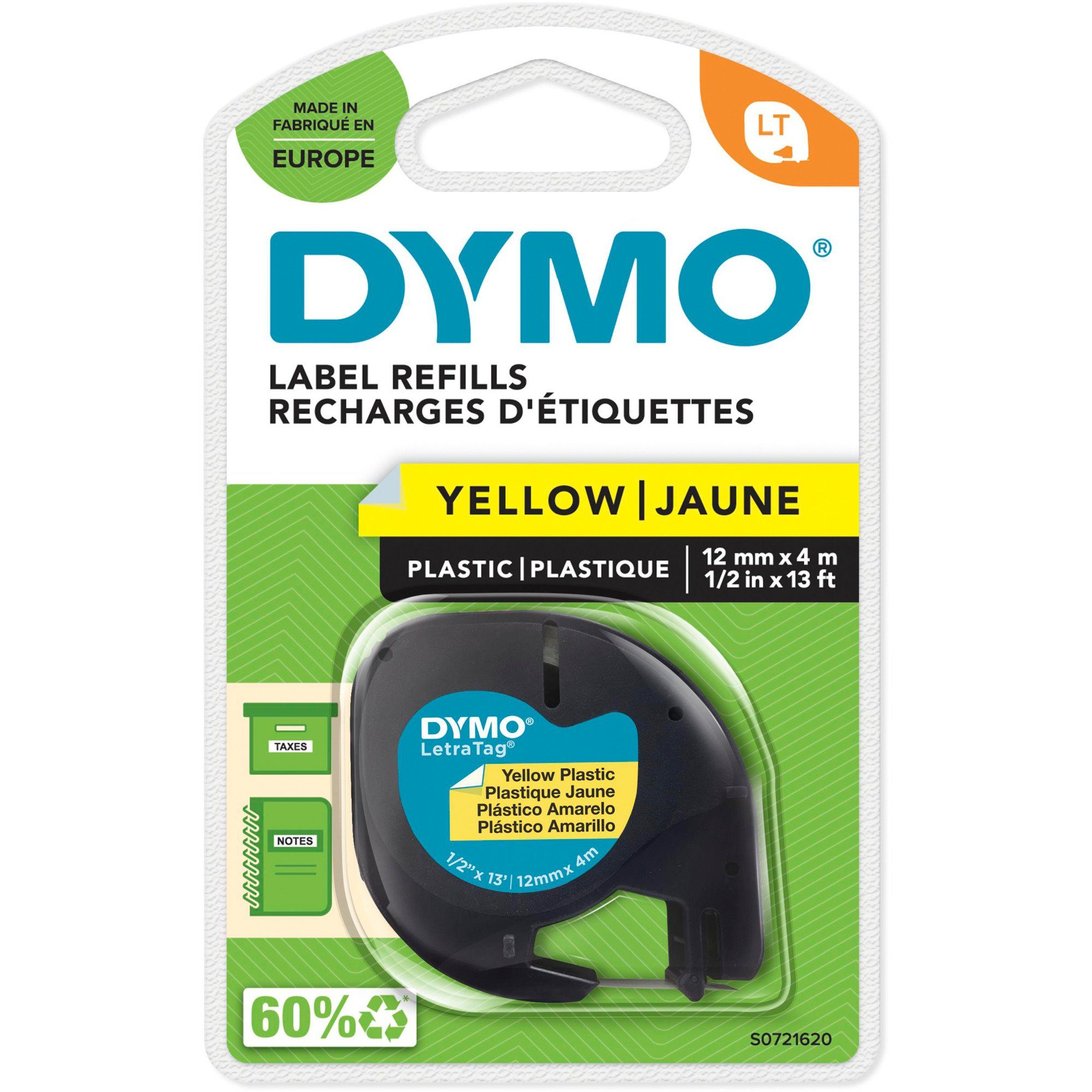 DYMO Etiketten Dymo LetraTag ORIGINALKunststoff Schriftband