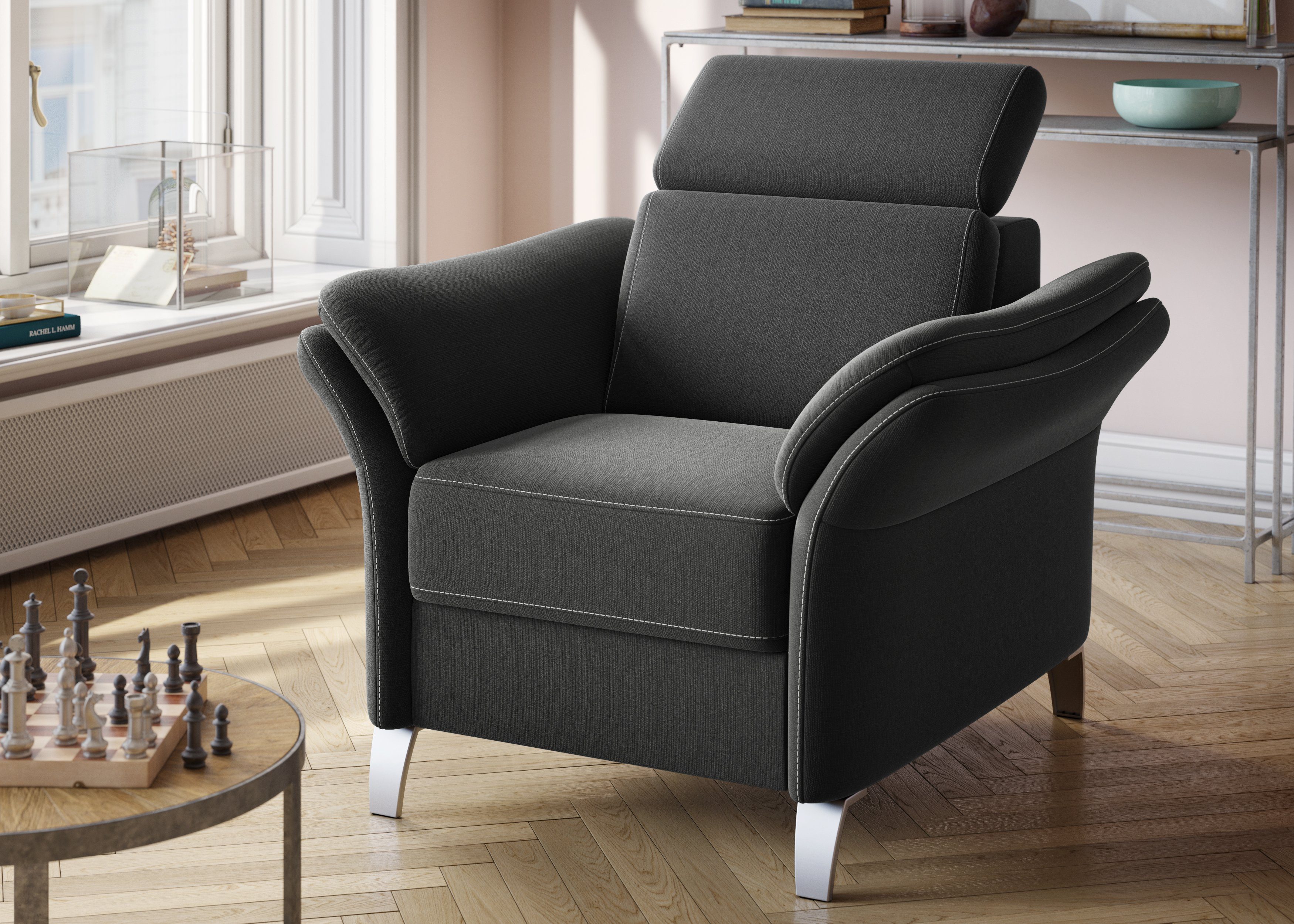 sit&more Sessel Vincenzo, inklusive Kopfteilverstellung günstig online kaufen