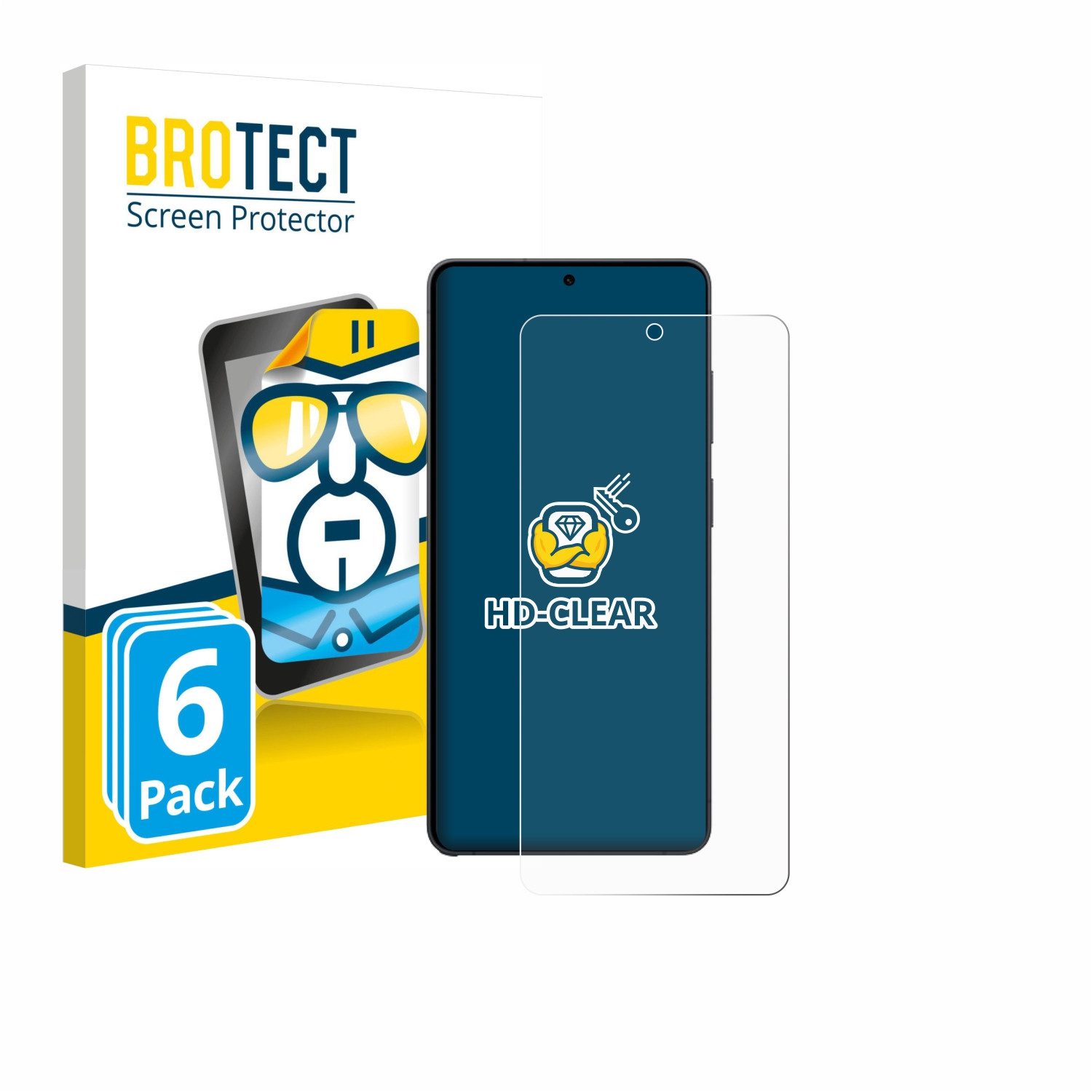 BROTECT Displayschutzfolie Schutzfolie für Samsung Galaxy S26 Ultra, 6 Stück, Displayschutz Schutz Folie Klar Transparent