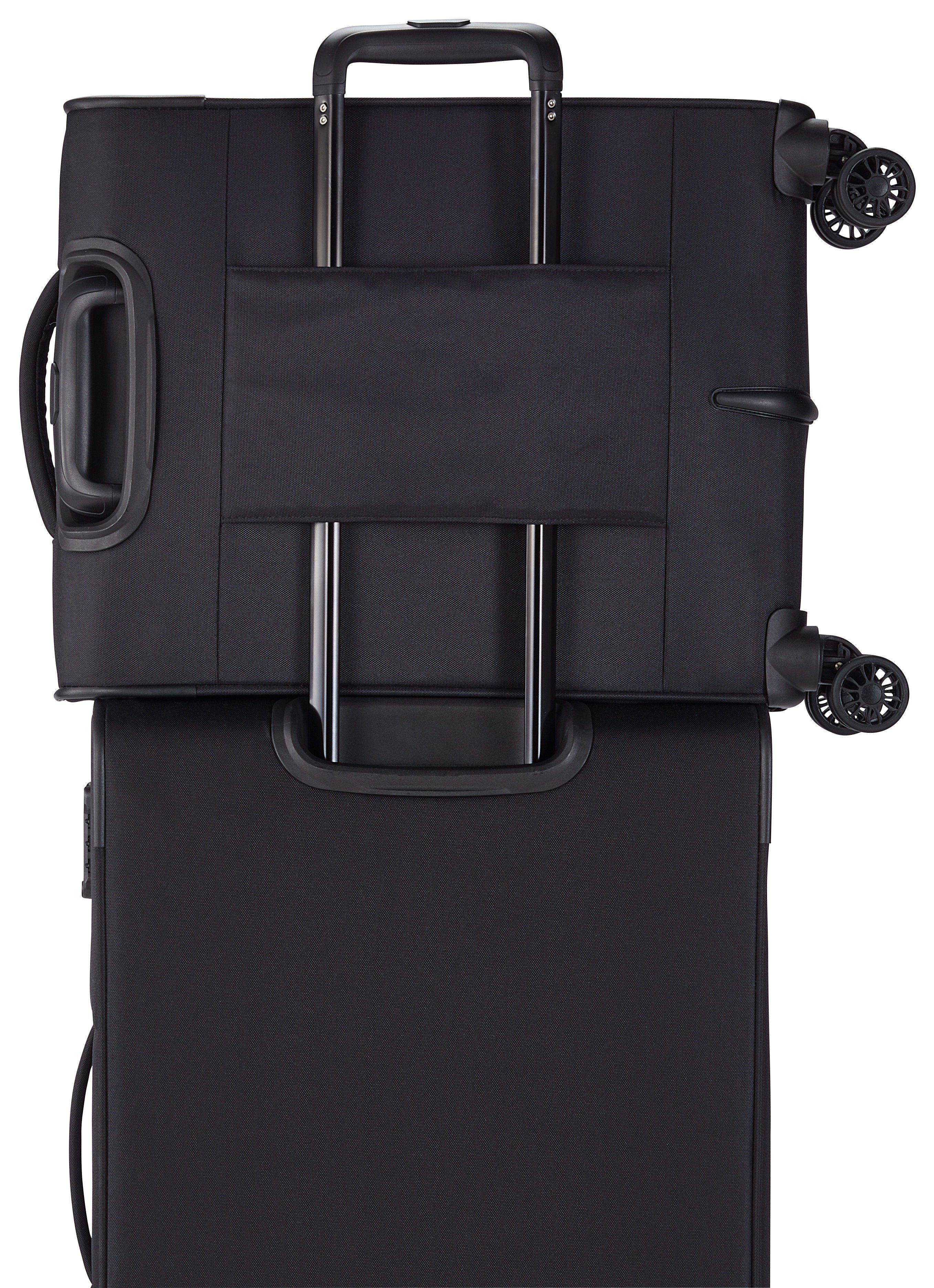 travelite Weichgepäck-Trolley CHIOS, verschiedene Größen und Farben, 4 Rollen, Weichgepäck Reisegepäck Koffer TSA Schloss