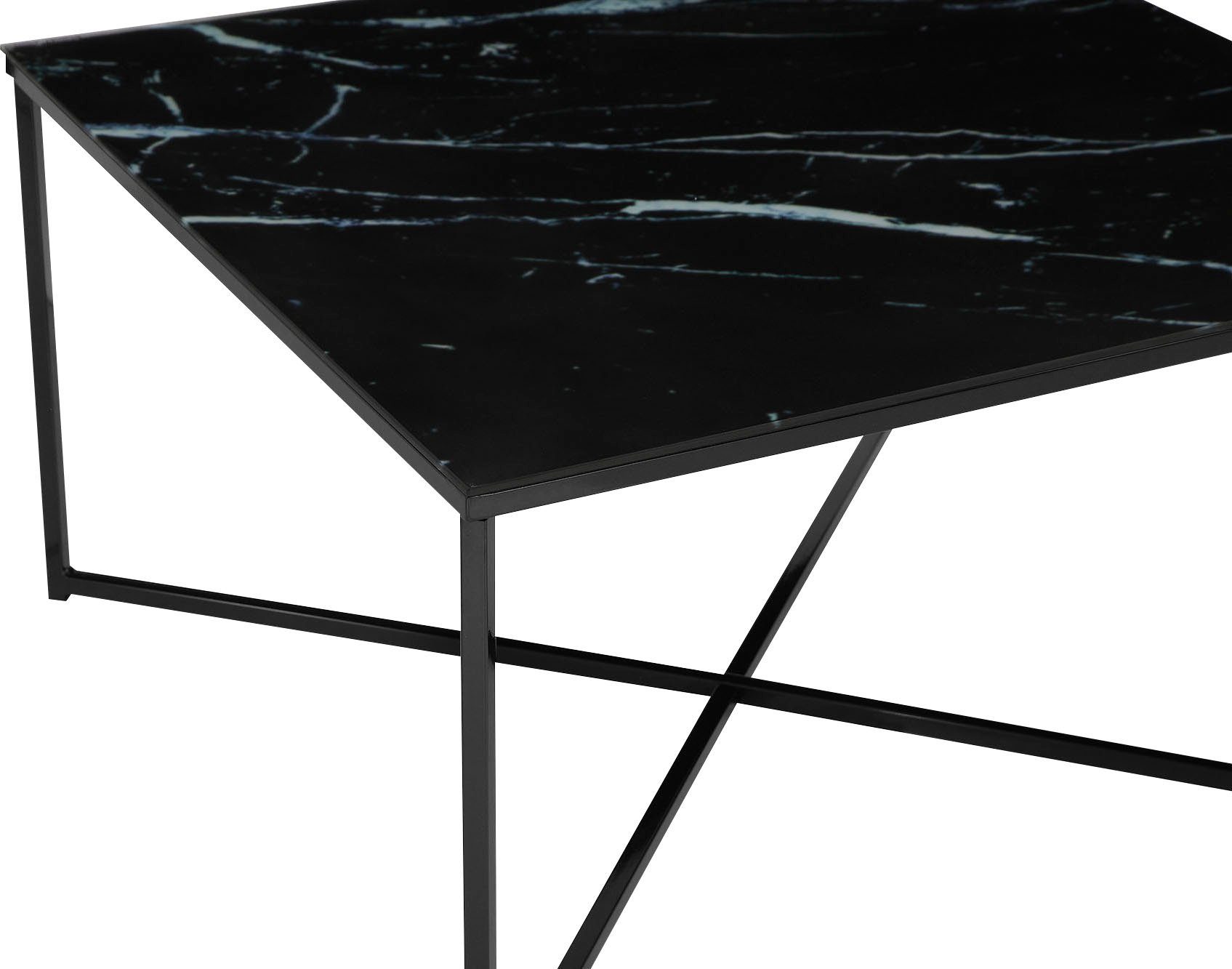 SalesFever Couchtisch Caorle Coffeetable im eleganten Stil, Eleganz trifft Funktion: Tischplatte in Marmoroptik