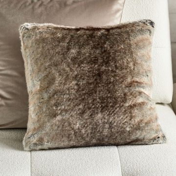 Rivièra Maison Dekokissen RM Coco Faux Fur Pillow Cover 50x50 braun, Kissenbezug