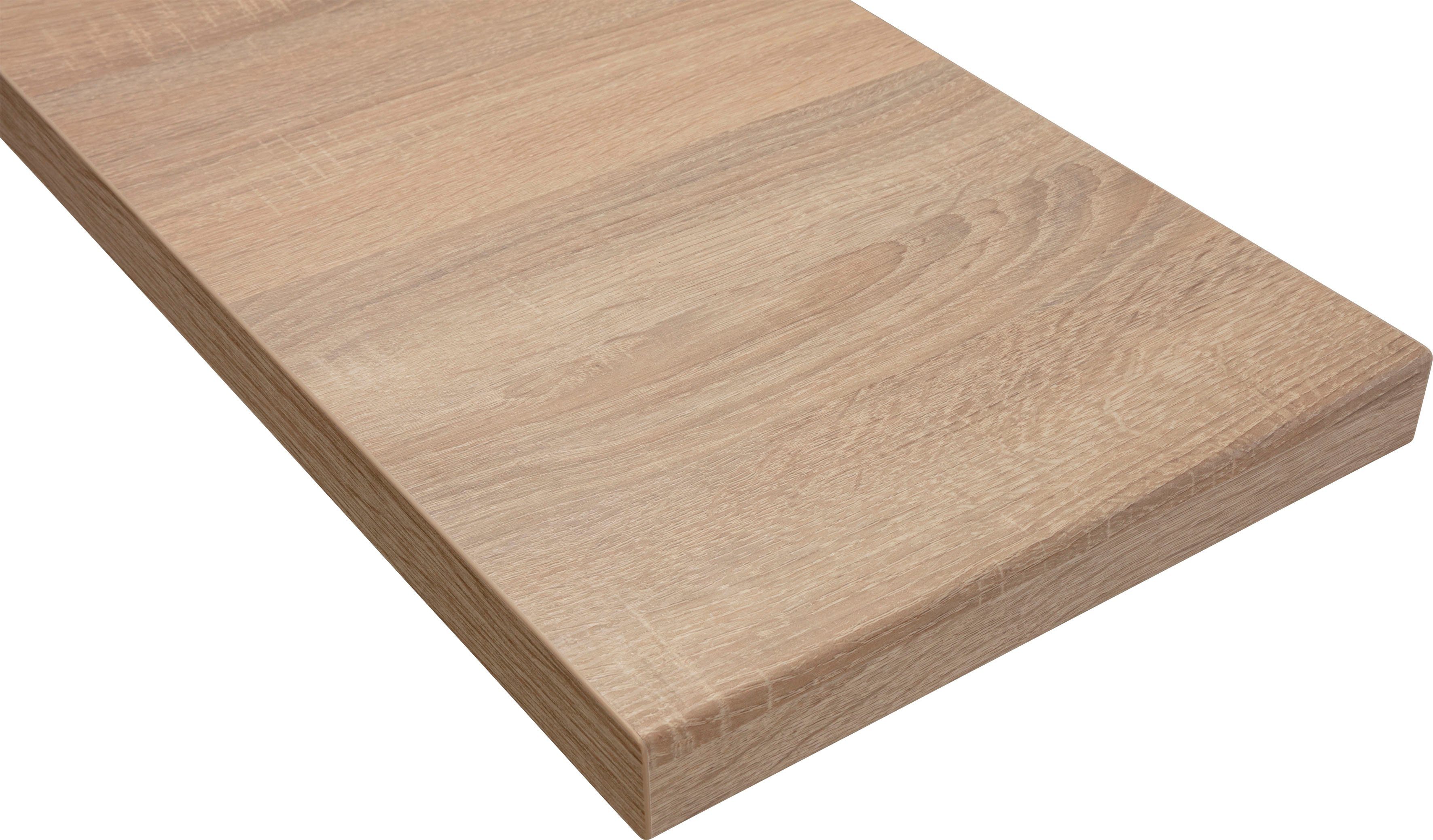 wiho Küchen Arbeitsplatte "Flexi 38", von drei Seiten ummantelt, 38 mm stark