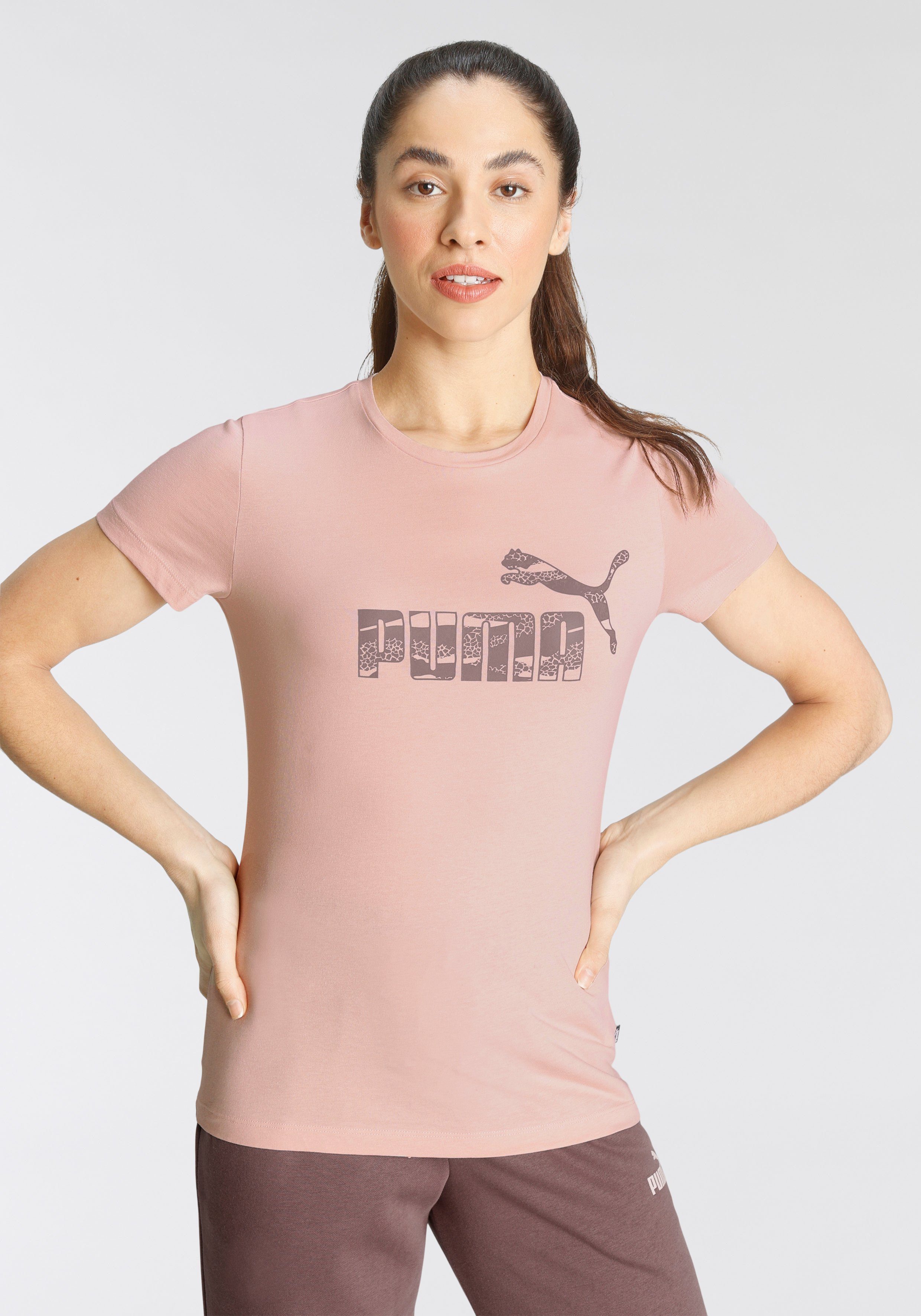 PUMA T-Shirt ESS+ Animal Logo Tee rosé