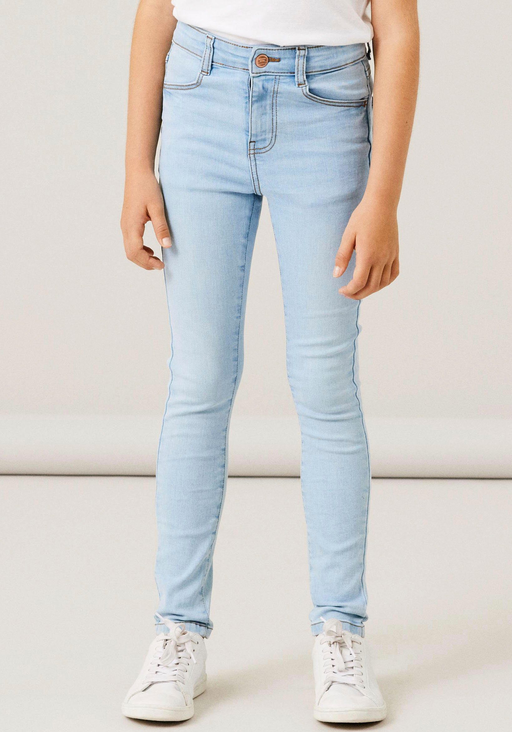 NKFPOLLY mit SKINNY Name It HW Denim Skinny-fit-Jeans Light 1180-ST Stretch JEANS NOOS Blue