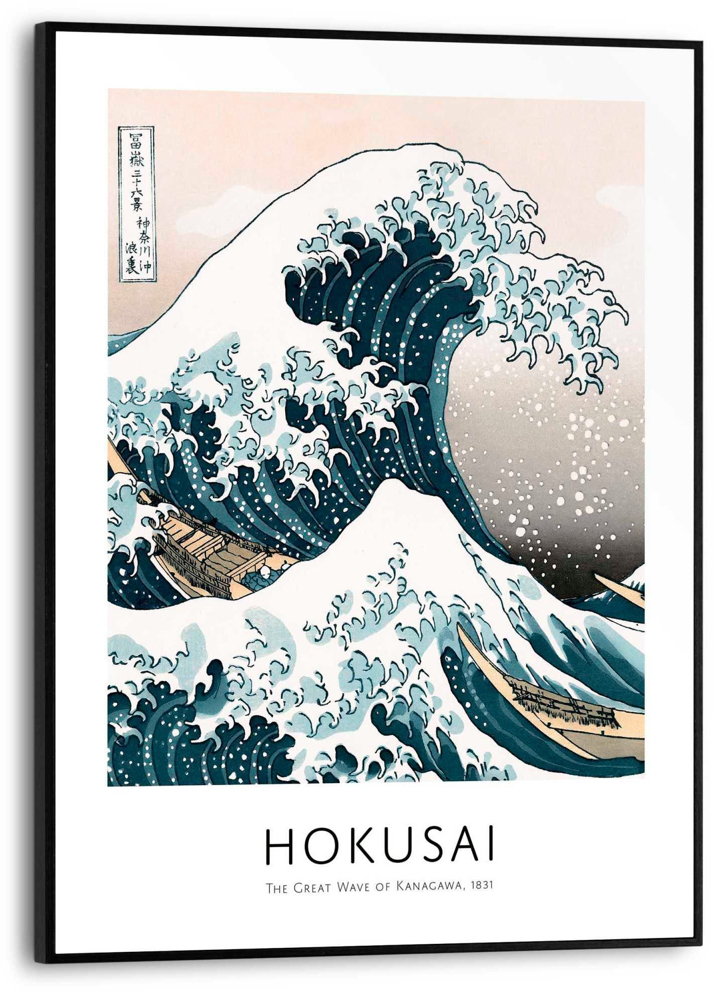 Reinders! Bild mit Rahmen Die große Welle - Hokusai