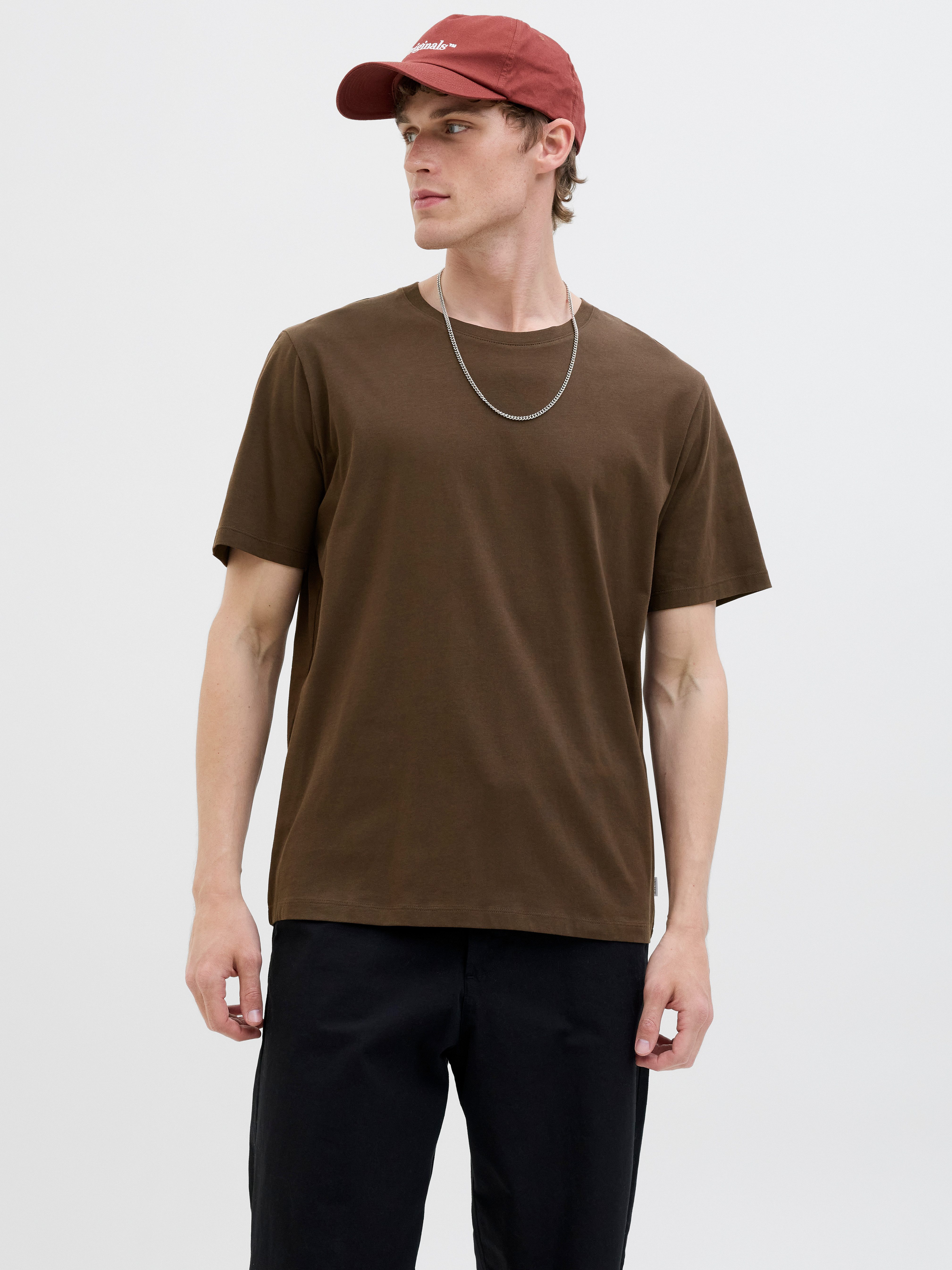 Jack & Jones Rundhalsshirt JJEORGANIC BASIC TEE SS O-NECK NOOS mit Rundhals günstig online kaufen