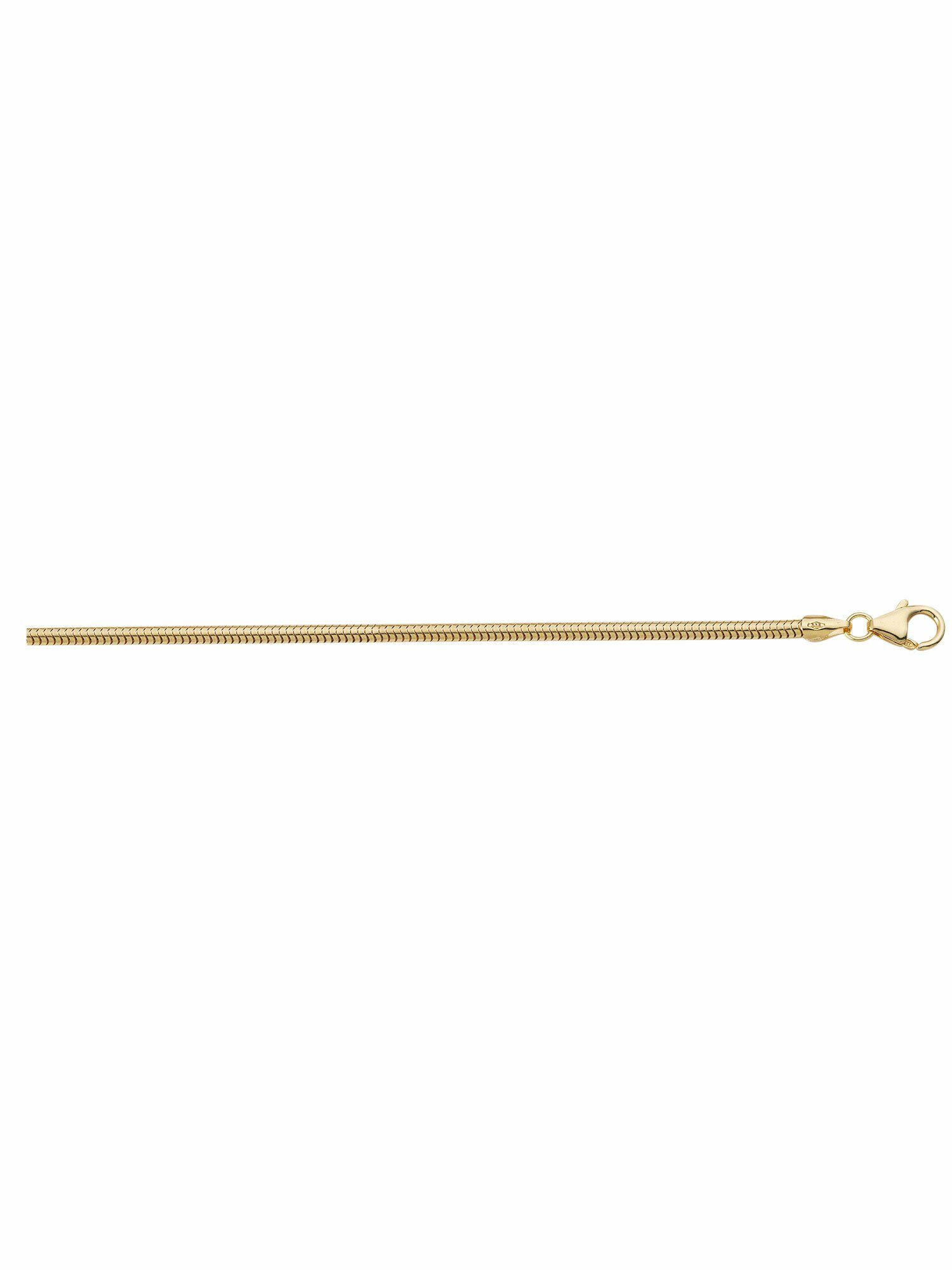 Adelia´s Goldkette 585 Gold Schlangen Halskette Ø 2 mm, Goldschmuck für Damen
