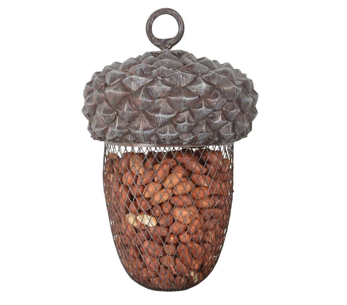 Dehner Vogelhaus Wildvogel-Futterstelle Eichel, ca. 14 x 14 x 22 cm günstig online kaufen
