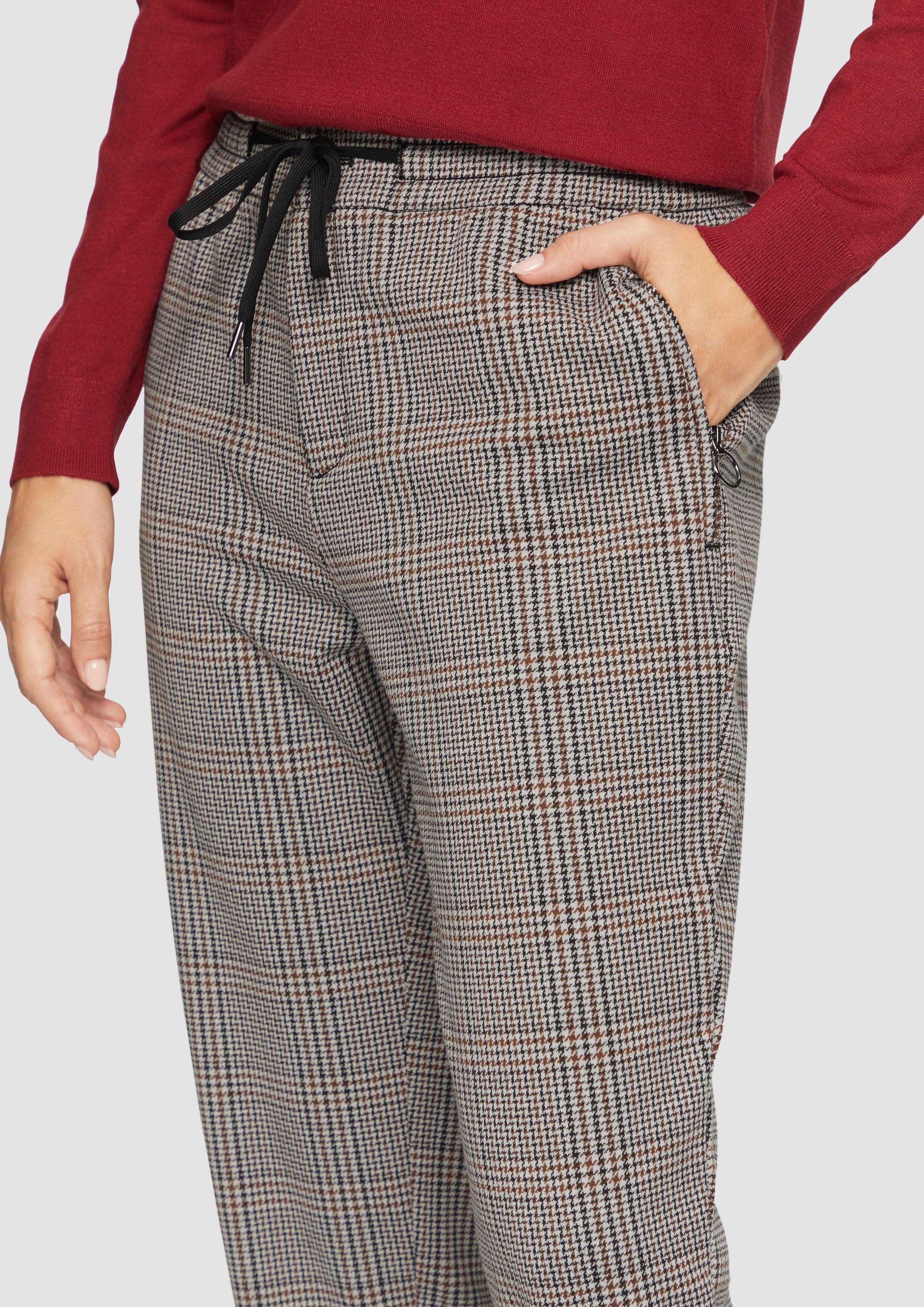 s.Oliver 7/8-Hose Karierte Jogg Pants mit günstig online kaufen
