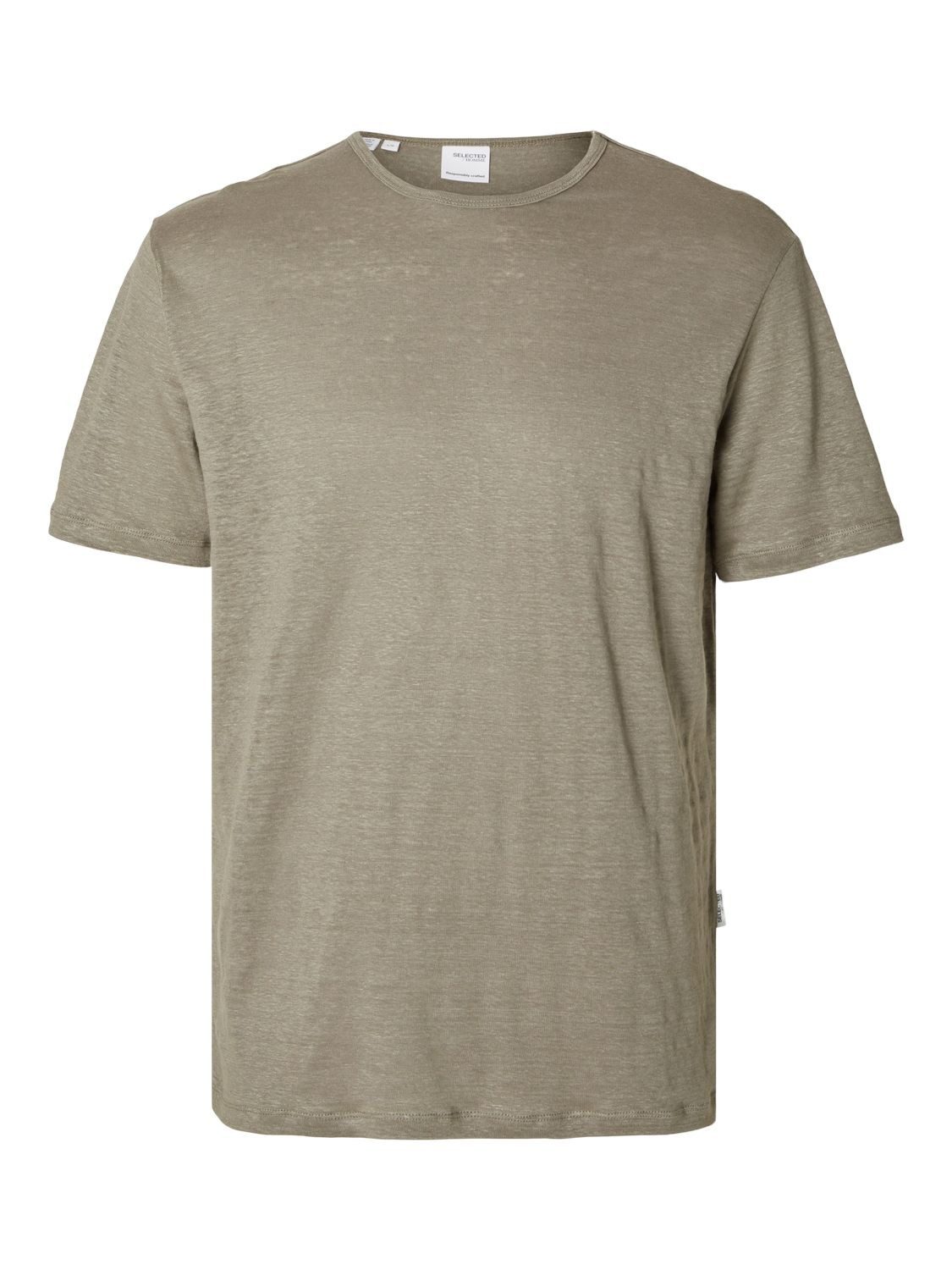 Selected Homme T-Shirt Rob Manica Corta – Girocollo In Cotone Biologico – Stampa Grafica