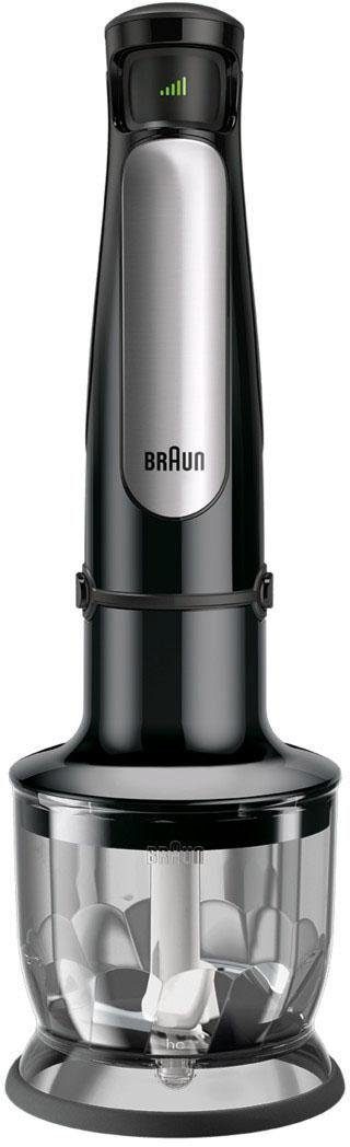 Braun Stabmixer MultiQuick 7 MQ 7025X - 1000W, Stufenlosregulierbar, Dynamische Klinge, 1000 W, Spritzschutz, Extra Mahlklinge, 350 ml Zerkleinerer, Schneebesen
