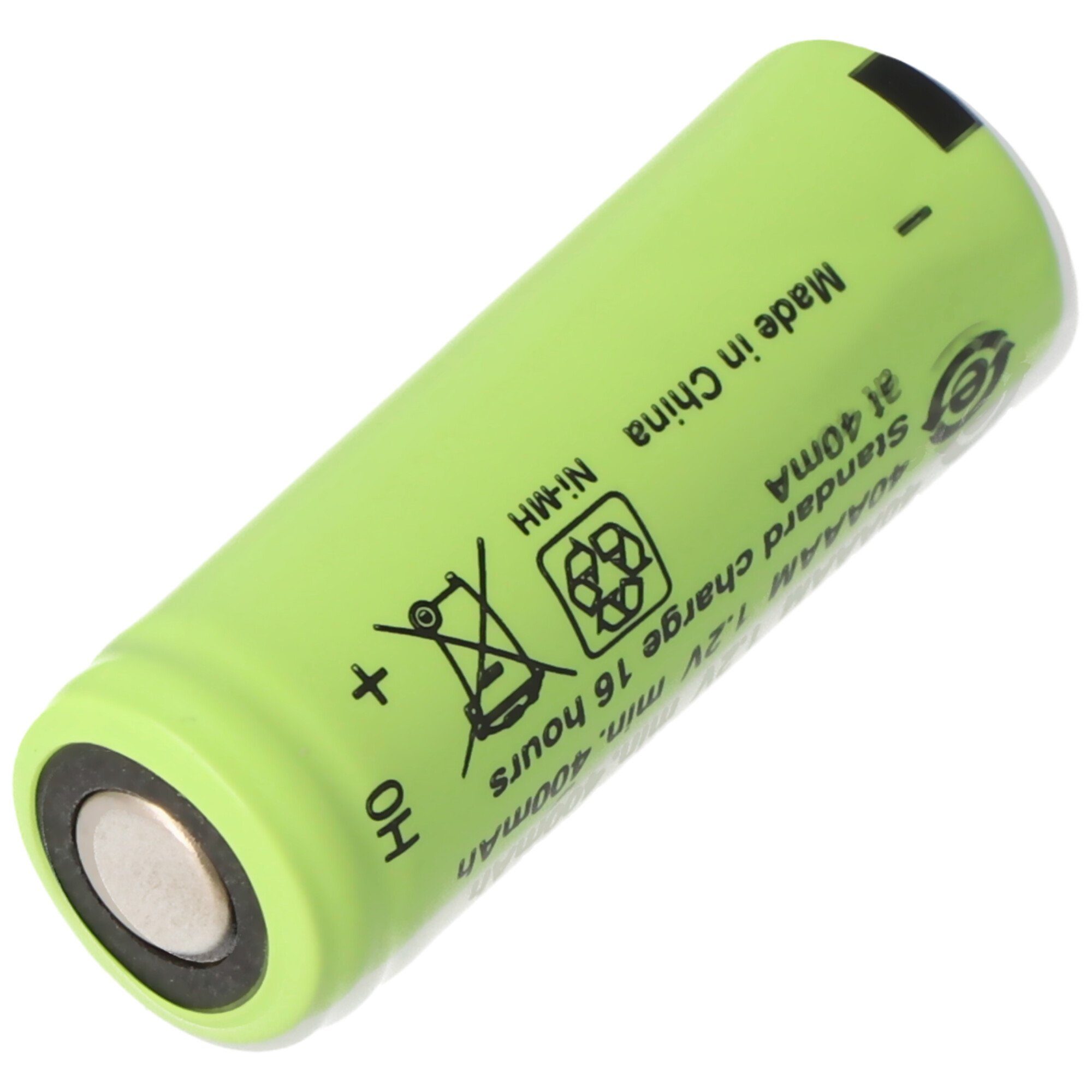 AccuCell Akku NiMH 2/3AAA Flat Top 1,2 Volt mit 400mA ohne Kopf 29x10mm Akku 400 mAh (1,2 V)