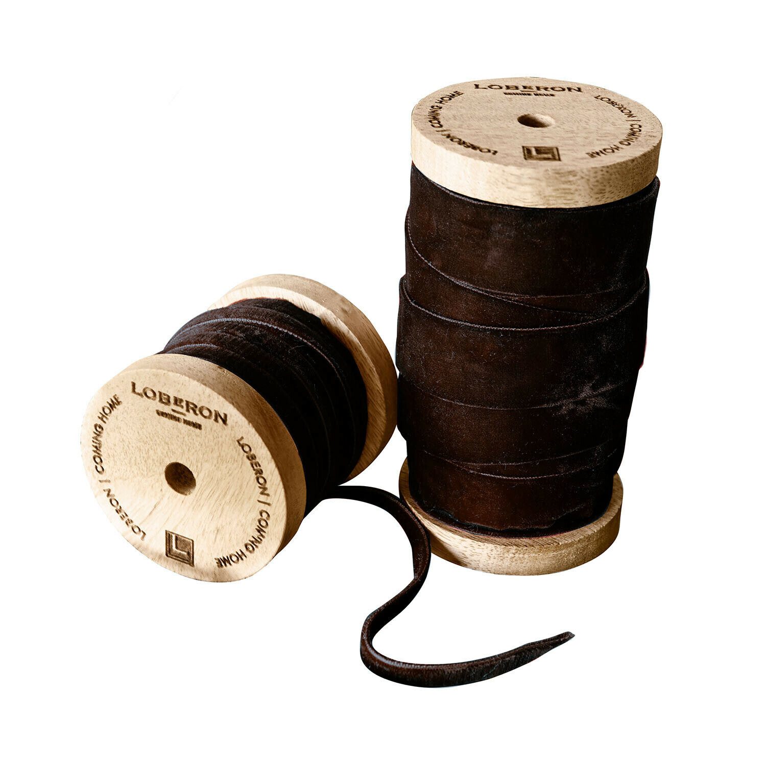 Mirabeau Geschenkband Samtband 2er Set Liandis braun