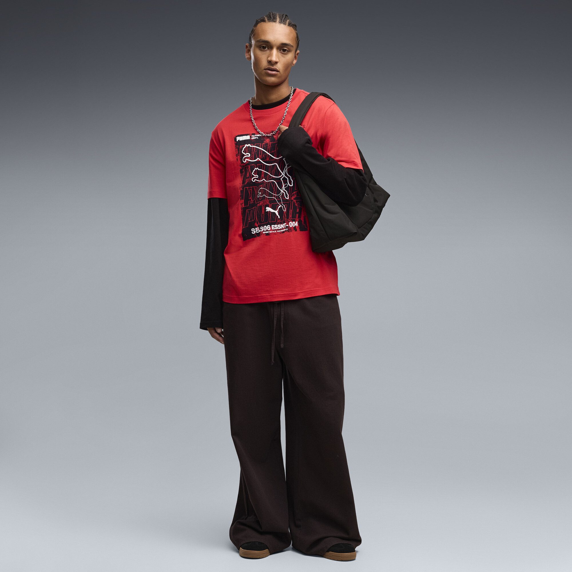 PUMA T-Shirt Graphics Box T-Shirt Herren – Bild 4 von 5