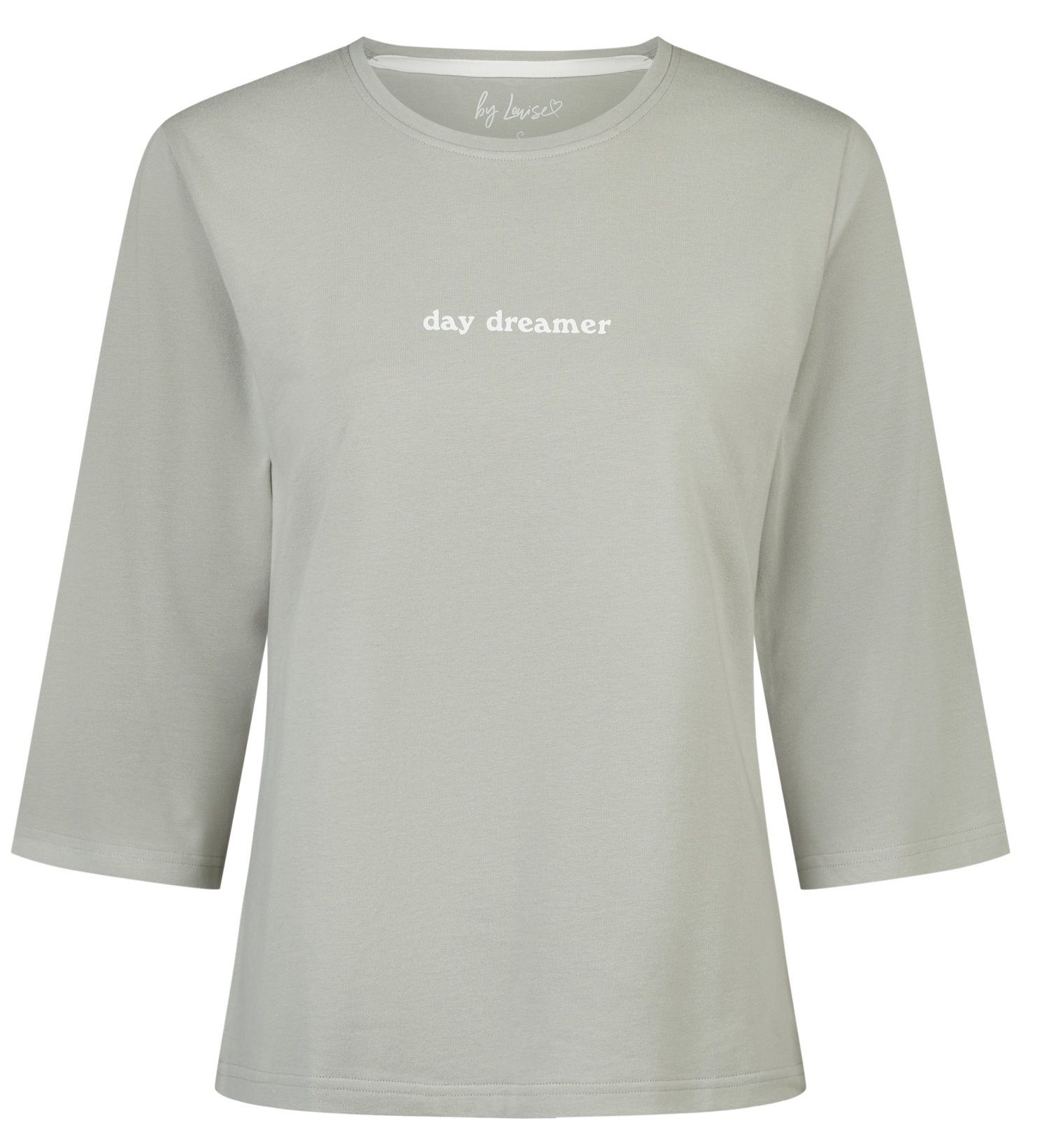 By Louise Pyjamaoberteil Damen Pyjamashirt halber Arm (1-tlg) Modisches Design