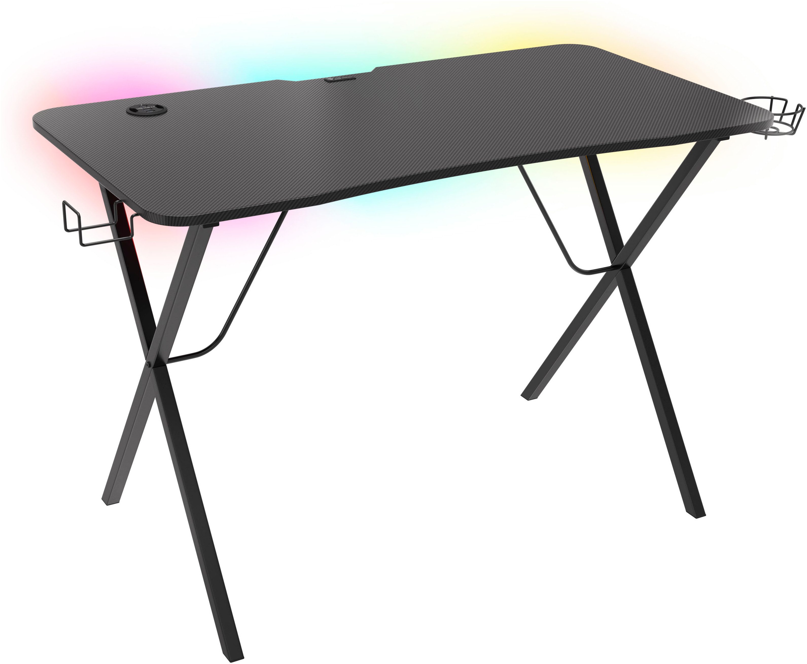 Genesis Gamingtisch HOLM 200 RGB schwarz (113cm x 75cm)