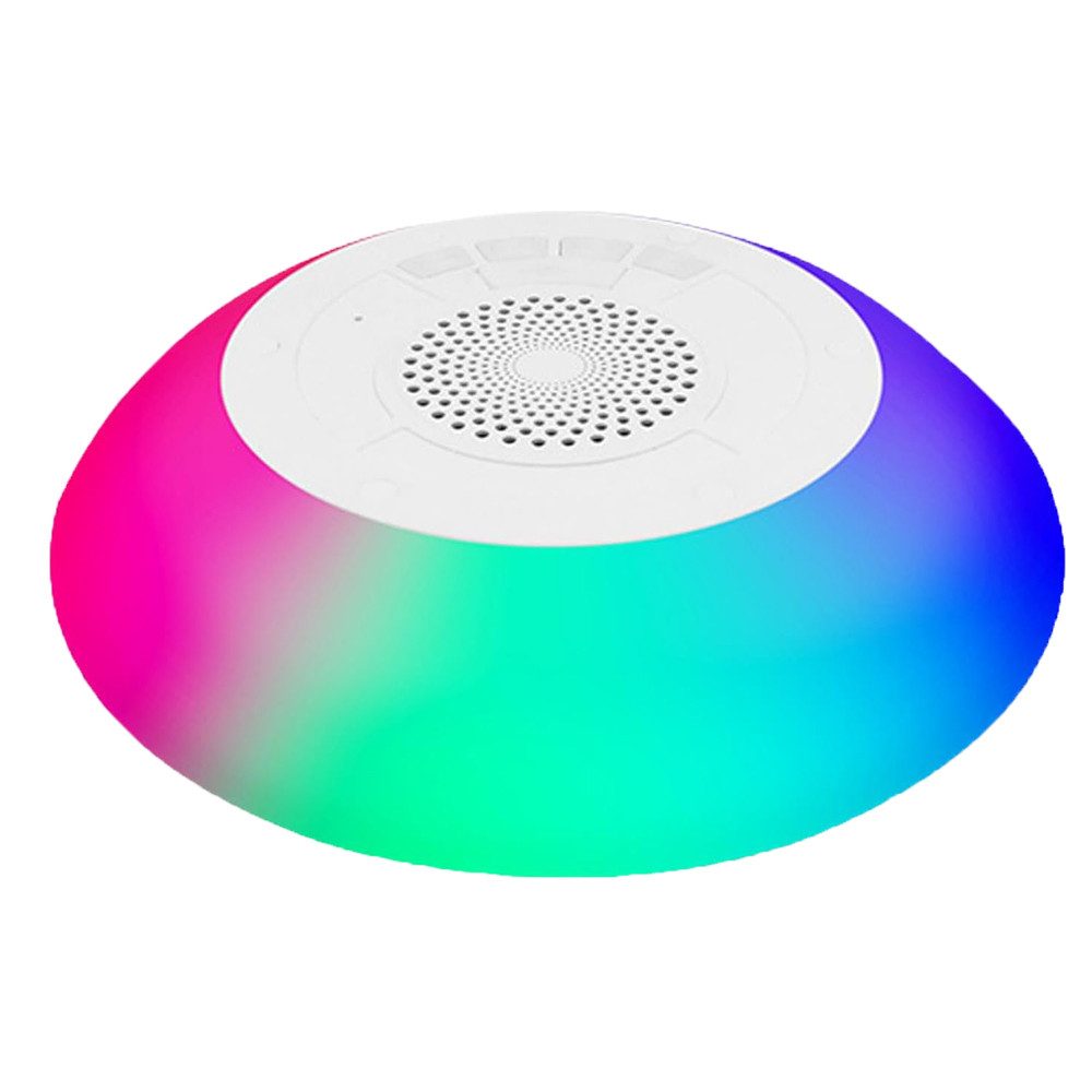 Topcony Pool-Lampe Bluetooth-Lautsprecher mit bunten Lichtern tragbarer Pool-Lautsprecher, RGB, wasserdicht, schwimmend mit 8 Modi, HD-Stereo-Sound, kabelloser