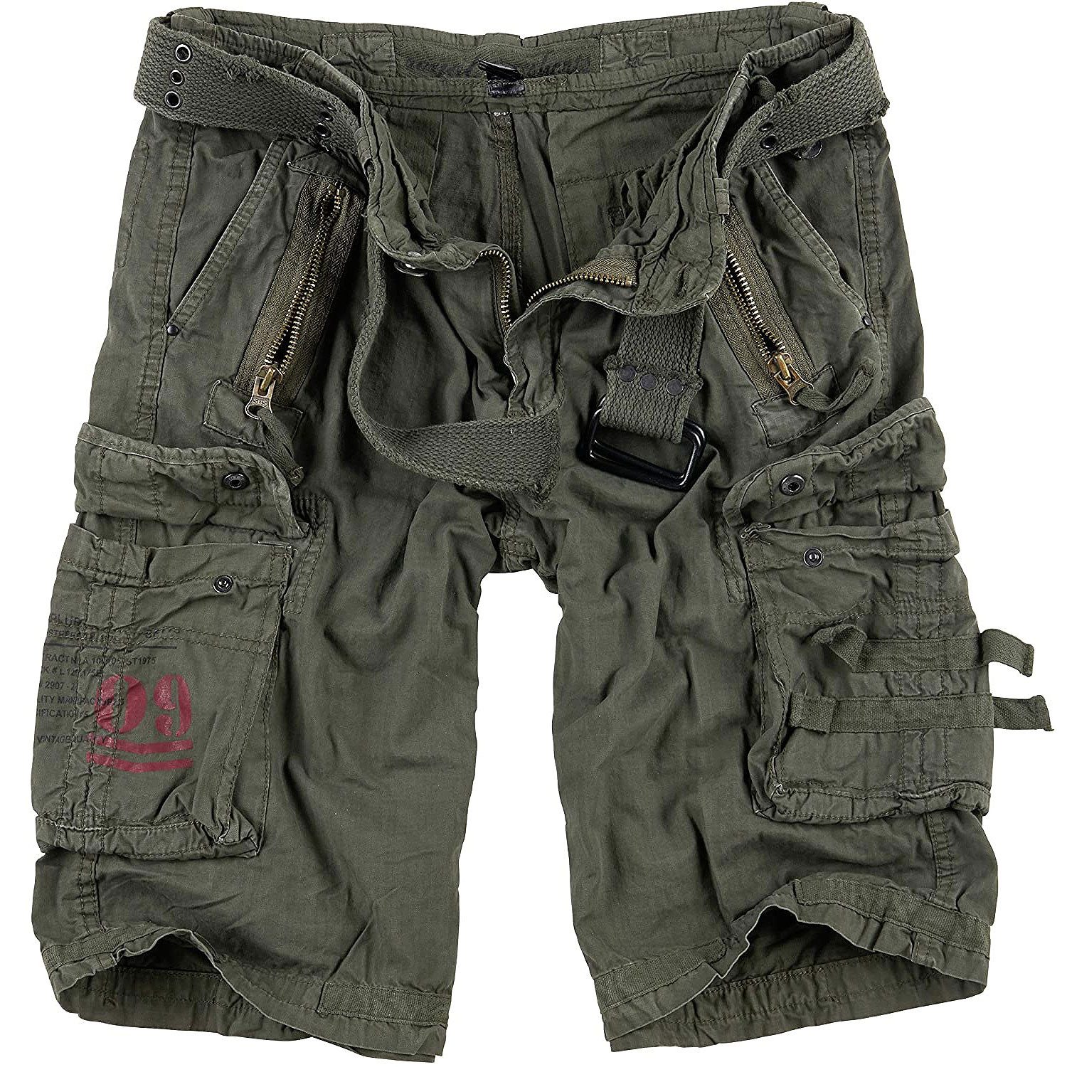 Trooper Cargoshorts Royal Bermuda Baumwolle Sommer Shorts Kurze Hose Army knielang