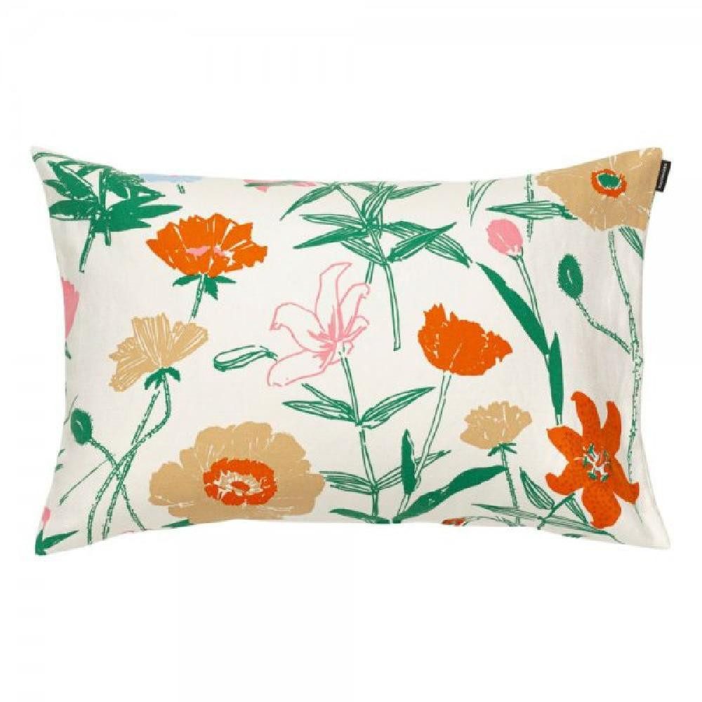 Marimekko Подушкиhülle Подушкиbezug Perenna White Green Orange Yellow (40x60cm)