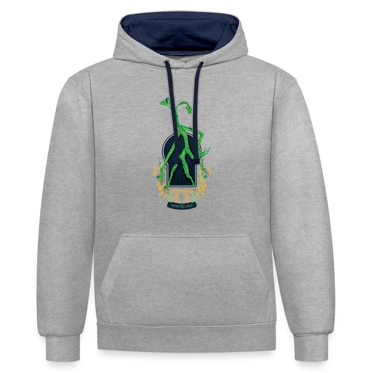 Hoodie Phantastische Tierwesen Bowtruckle Unisex Kontrast Hoodie