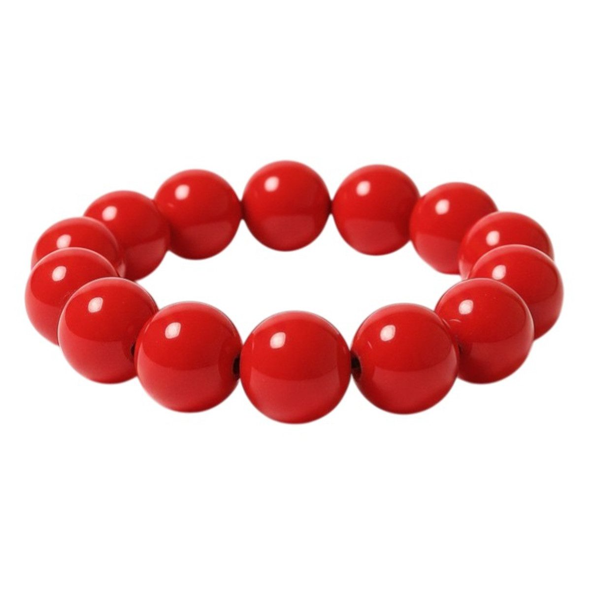 KARMA Perlenarmband Damen XL Acryl bunt 5cm dehnbar (Statementarmband, 1-tlg., Damenarmband Sommerschmuck), Armband Geschenk für sie