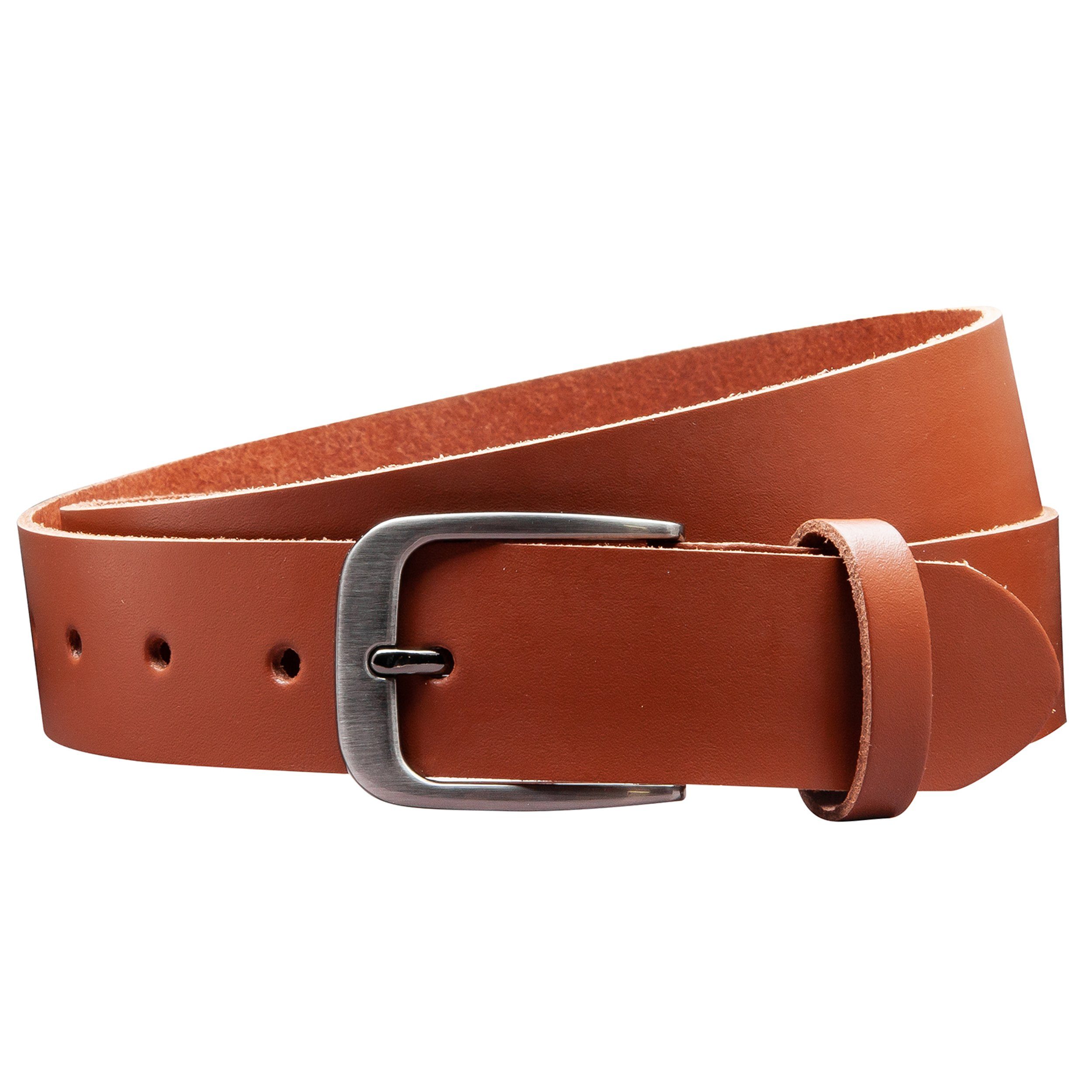 COLOGNEBELT Ledergürtel OM434-SL-Cognac MADE IN GERMANY, Cognac Kürzbar, 10 günstig online kaufen