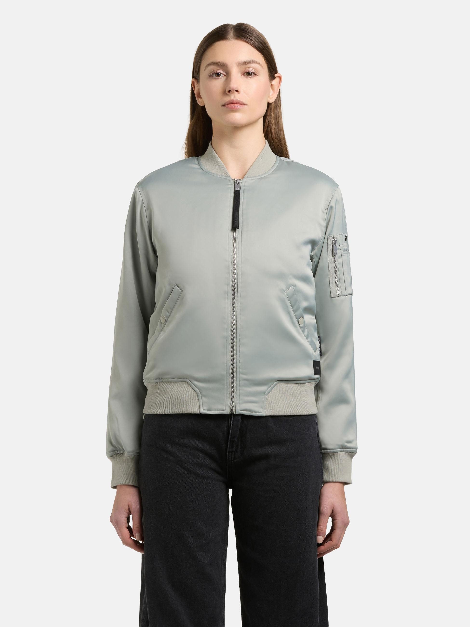 khujo Bomberjacke Beth Seidig glatte Blousonjacke
