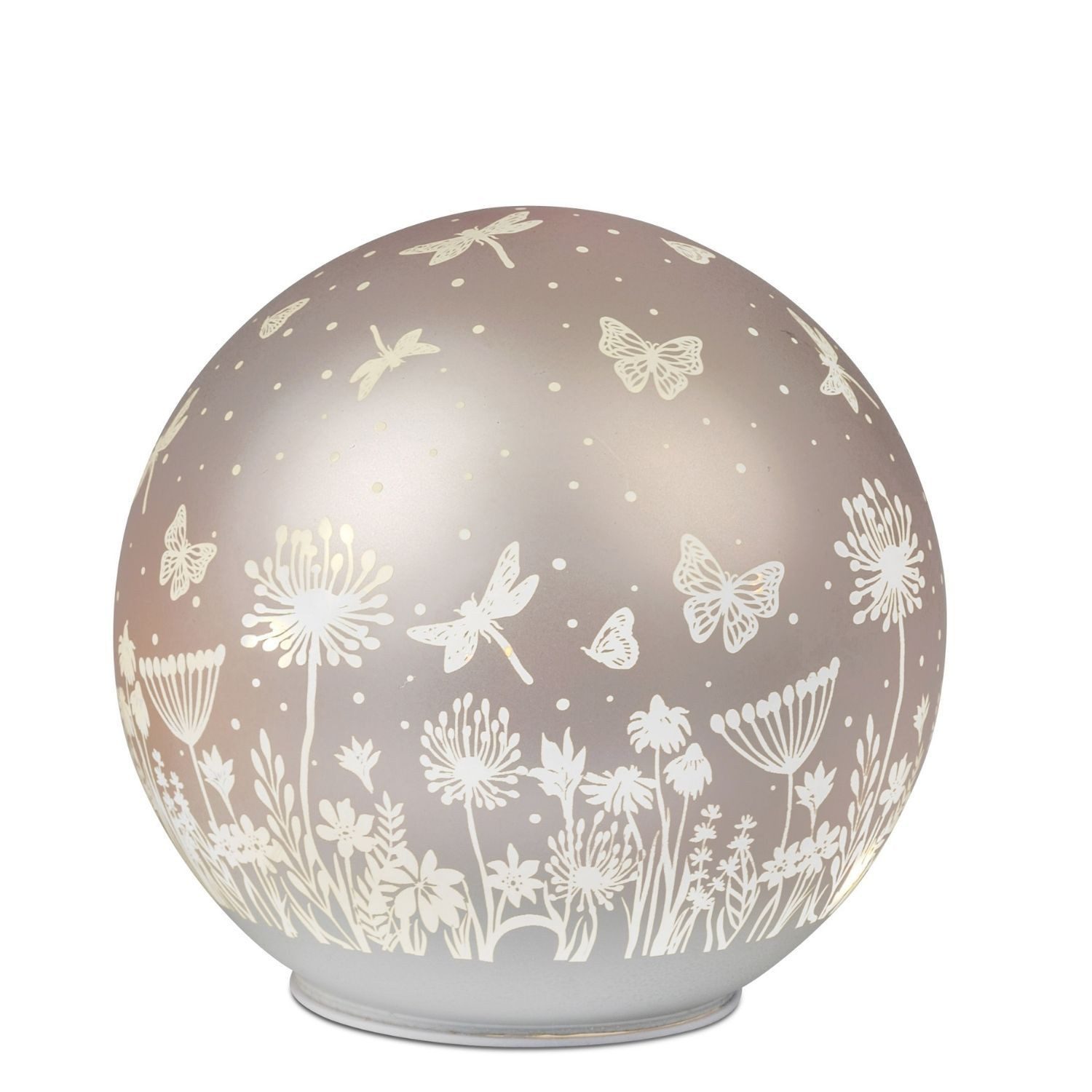 formano Tischleuchte Blumenwiese, LED, mit Timerfunktion, Rosa, Blumen, H: cm