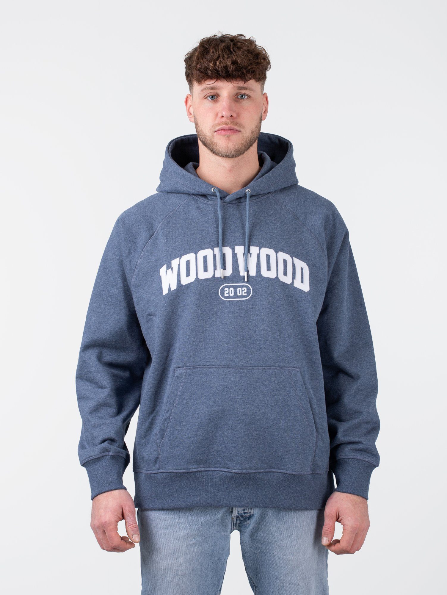 WOOD Hoodie Wood Blue Fred WOOD Hoodie Wood Ivy Marl