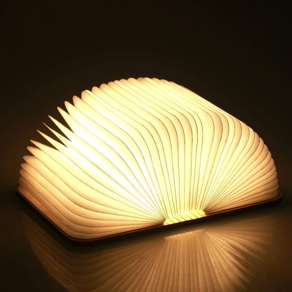 GelldG LED Nachtlicht LED Buch Licht Faltbare Buchlampe Licht Buchlampe LED