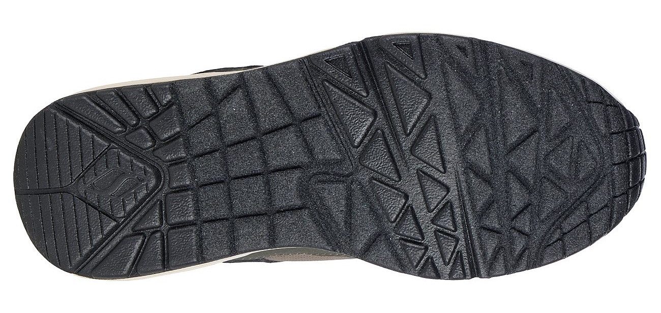Skechers UNO - RETRO GROOVE Sneaker Freizeitschuh mit Memory Foam, Größenschablone zum Download