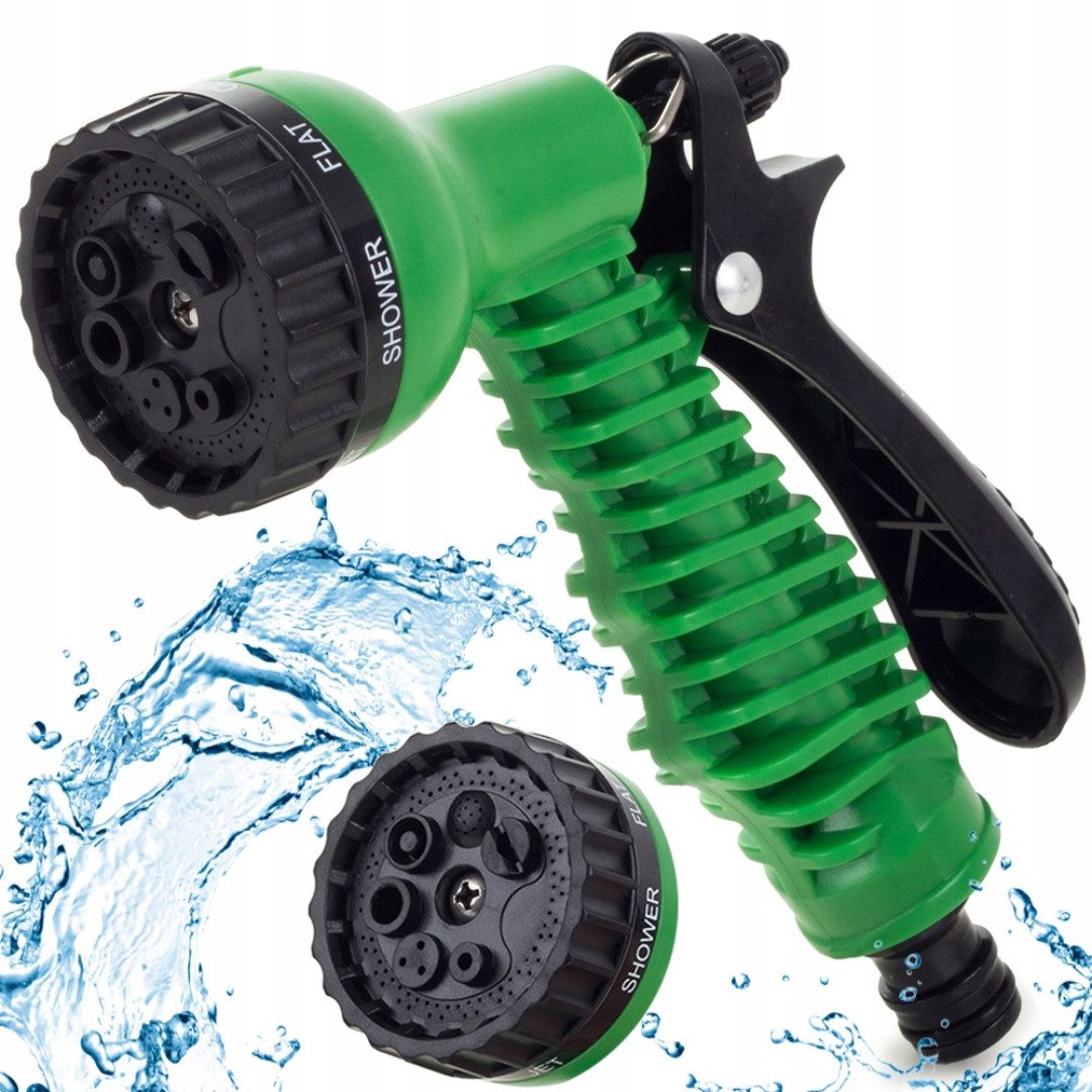 Sprühregner Gartenbrause 7 Sprühmodi Handbrause Spritzpistole Schlauchbrause