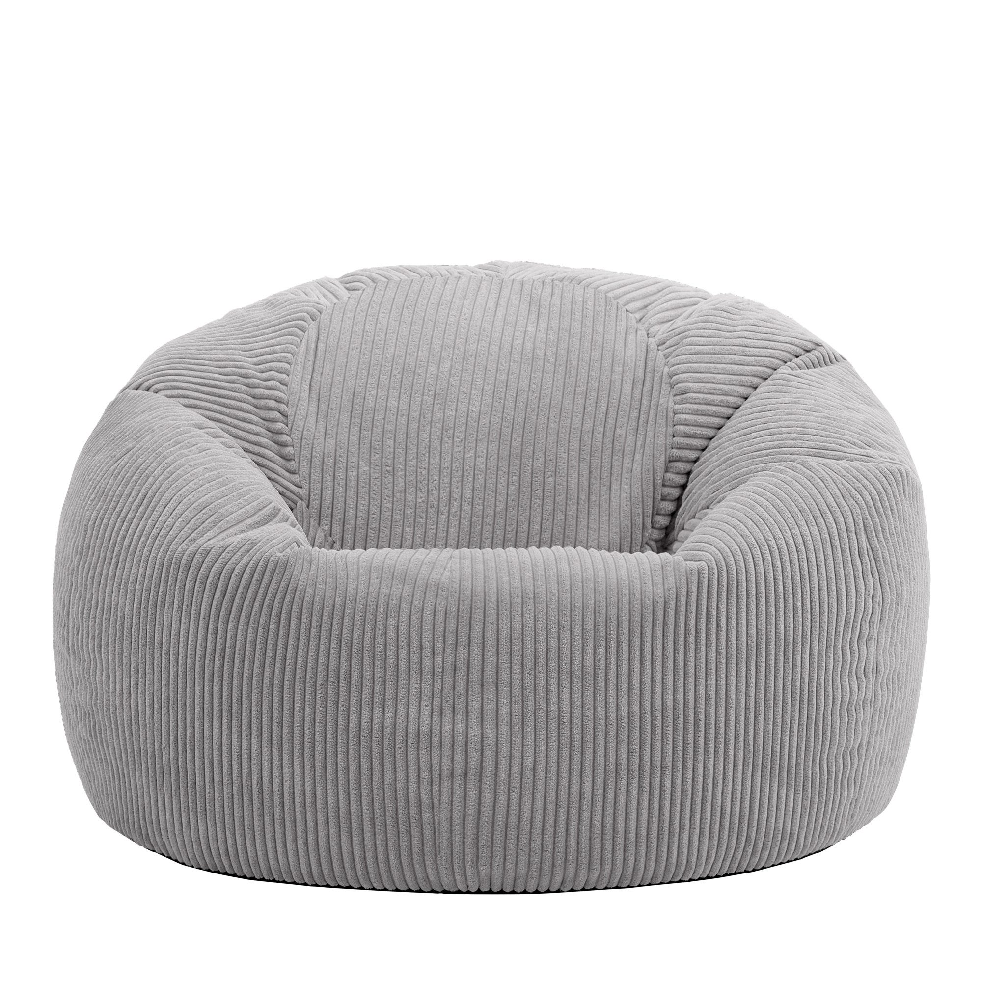 icon Sitzsack Sitzsack Erwachsene aus Cord flauschig „Kingston“, 85x50cm, Made in Germany, für Erwachsene & Kinder, mit Füllung – Bild 4 von 5