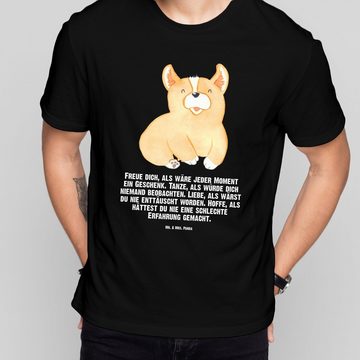 Mr. & Mrs. Panda T-Shirt Corgie - Schwarz - Geschenk, Hundemama, Geburstag, Hund, Tierliebhabe (1-tlg)