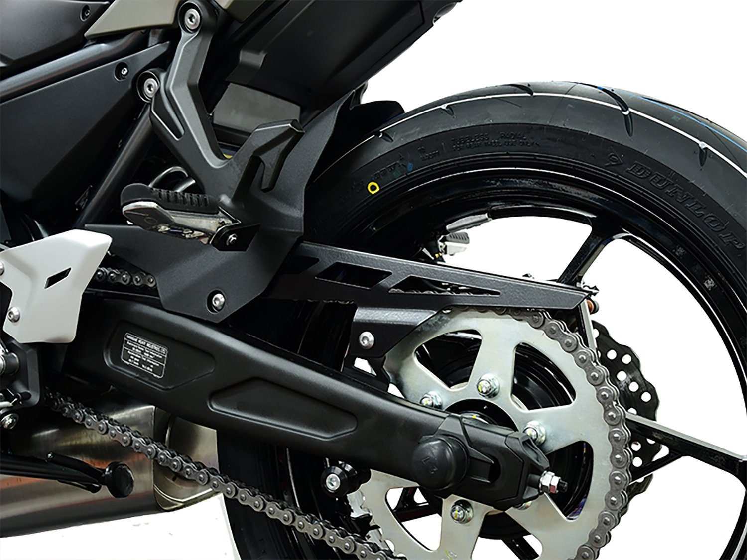 Kettenschutz Kettenschutz kompatibel mit Kawasaki Z650, RS, Ninja 650 schwarz