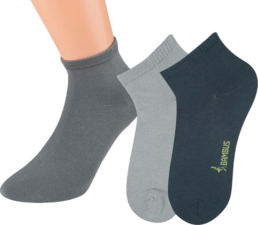 Riese Strümpfe Kurzsocken RS Harmony Bambus Viskose Kurzstrumpf - 3 Paar (Set, 3-Paar) aus Bambus Viskose