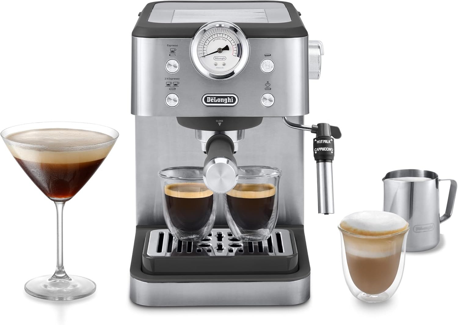 De'Longhi Siebträgermaschine EM450.M Linea Classic