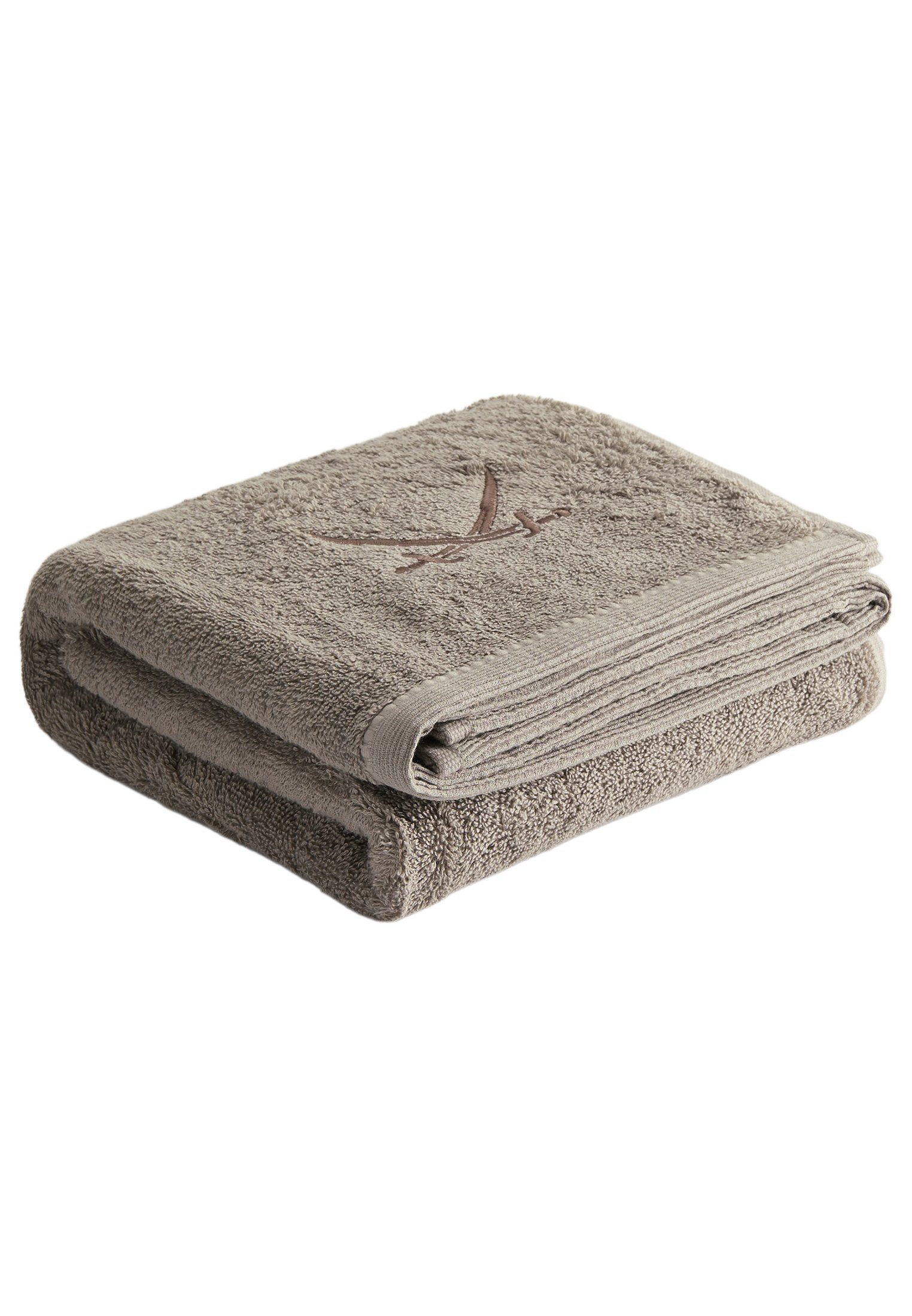 Sansibar Sylt Duschtuch Sansibar Sylt Badetuch Saunatuch Frottier-Serie „Classic“, mit hochwertiger Sansibar Säbel-Stickerei