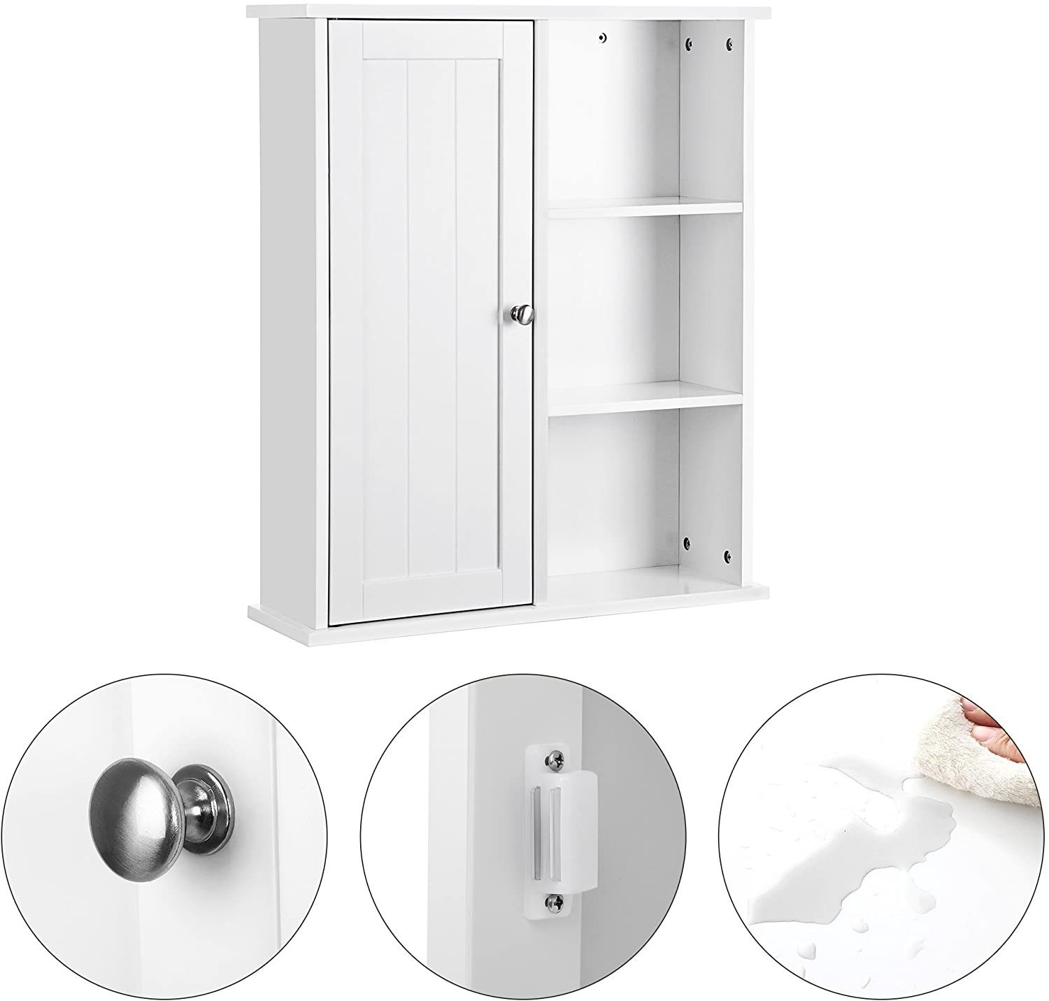 VASAGLE Badkommode, Hängeschrank