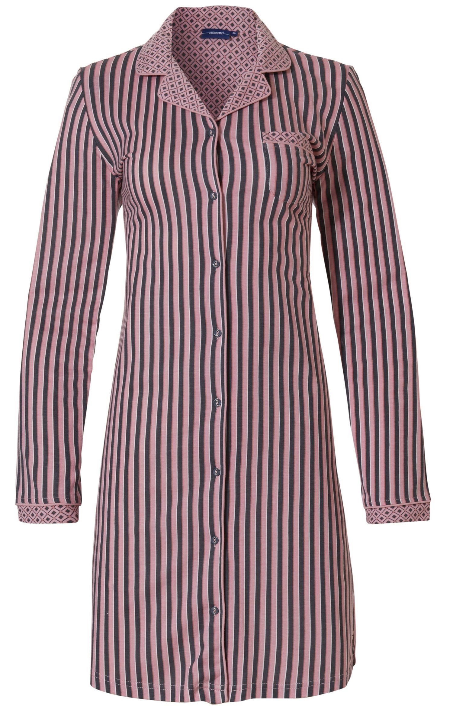 geknöpft Damen Modisches Pastunette Nachthemd Modisches (1-tlg) Nachthemd Design