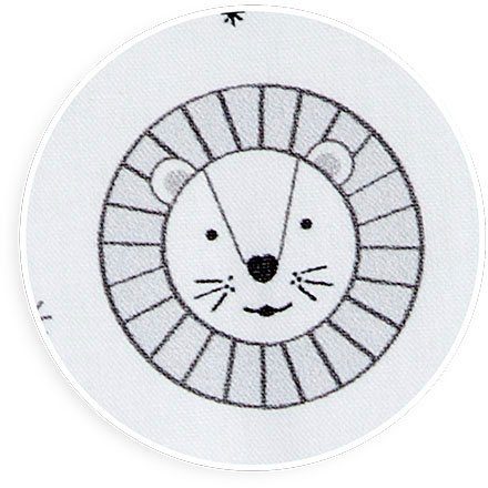 tiSsi® Laufgittereinlage Moritz, 4-Eck, grau Lion, günstig online kaufen