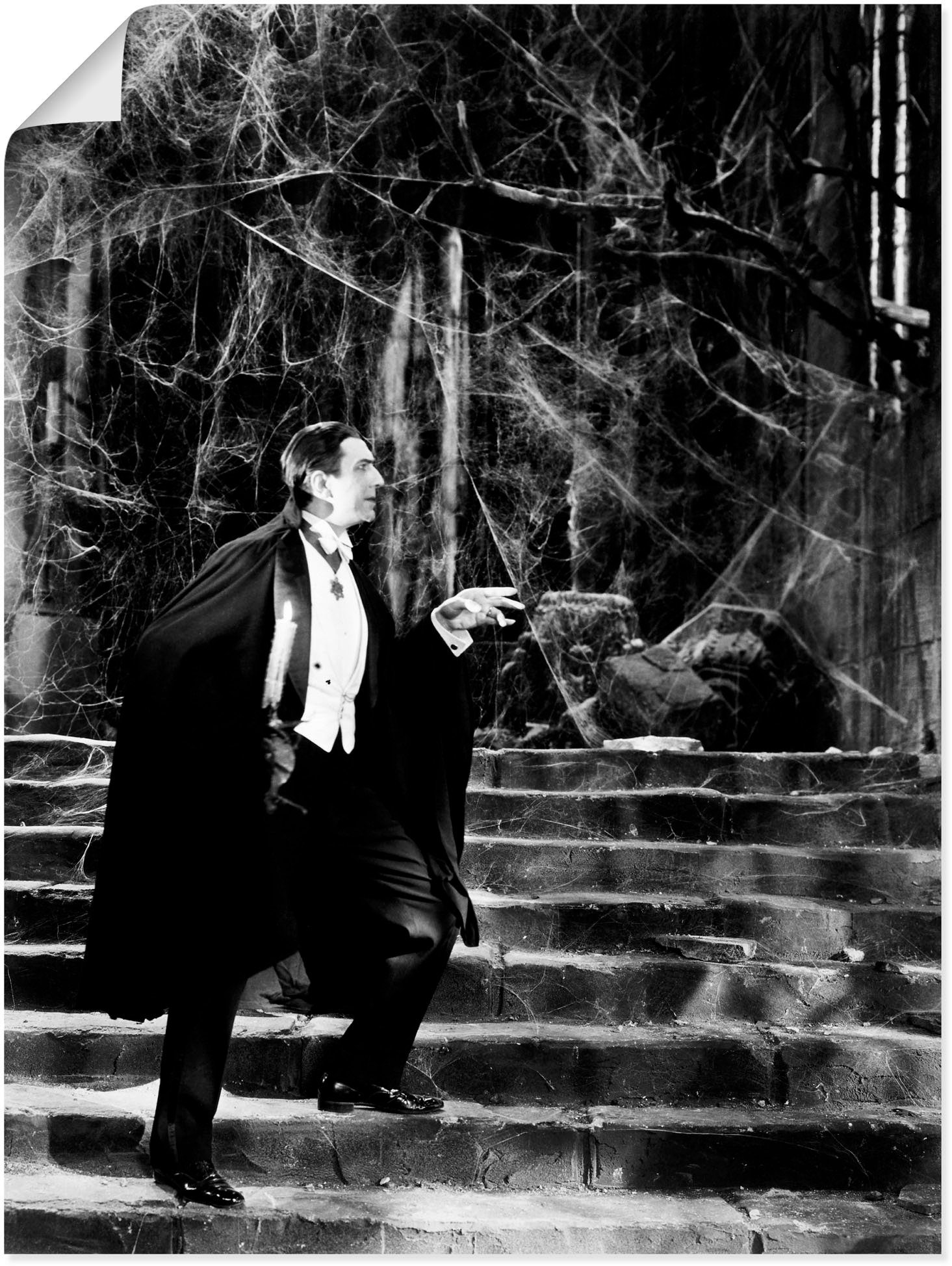 oder Wandbild in Alubild, St), (1 Artland versch. Leinwandbild, Dracula Größen Poster als 1931, Wandaufkleber Film