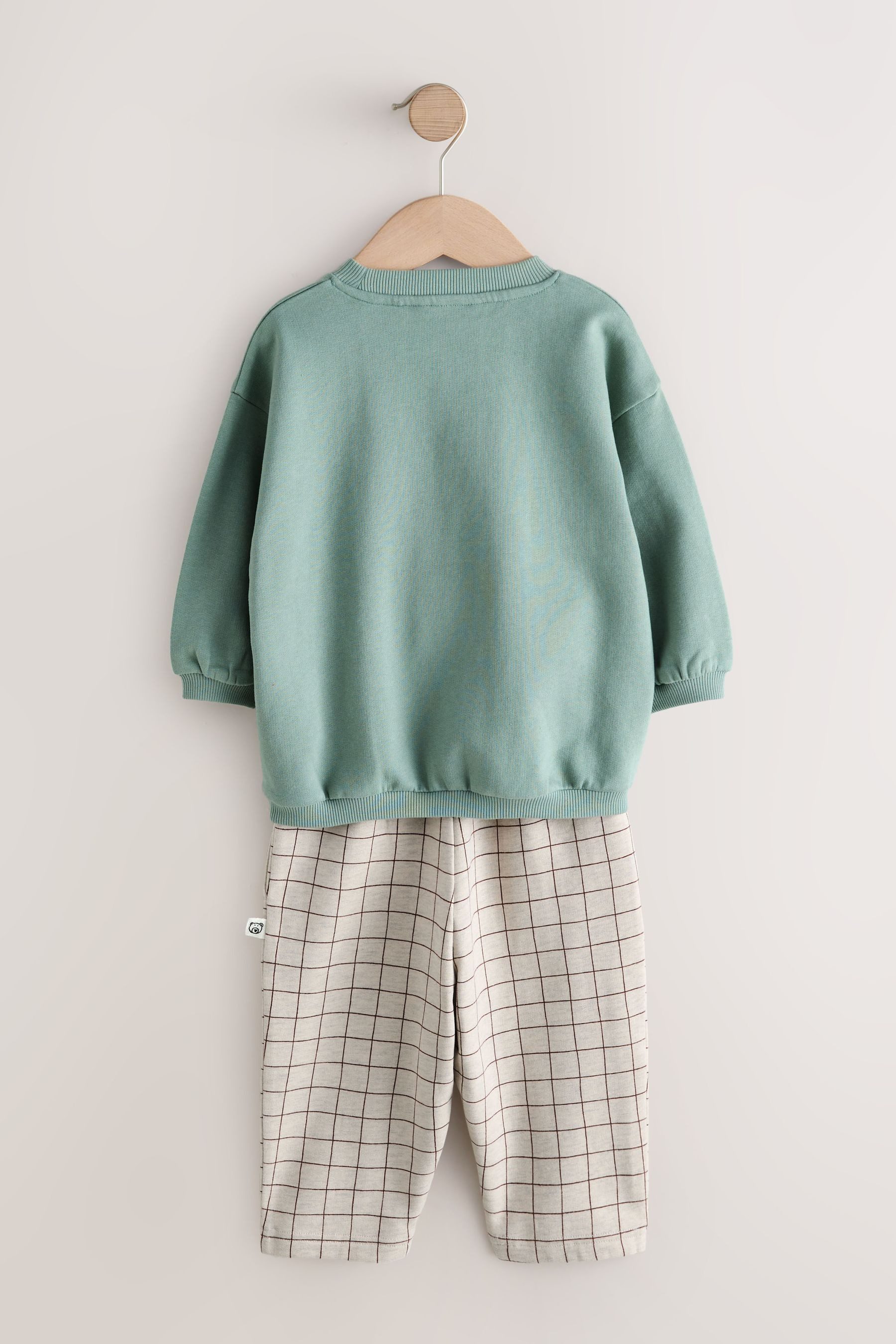 Next Sweatanzug Gemusterte Jogginghose und Sweatshirt günstig online kaufen