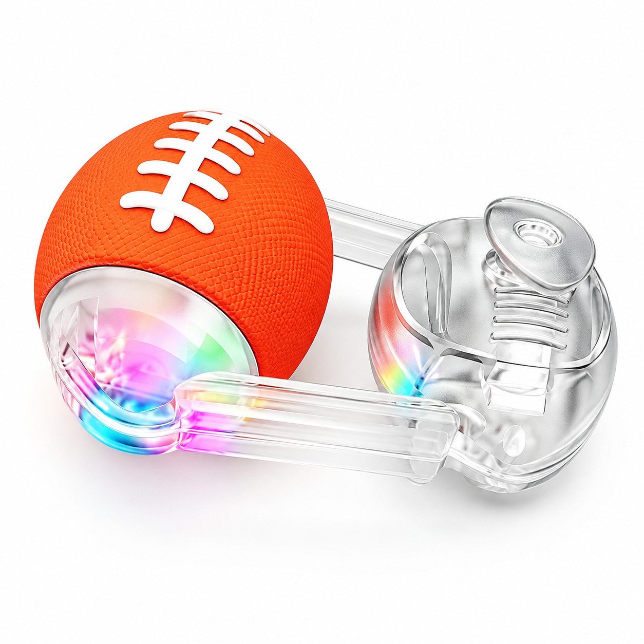 Fyrove Snackball Snackball Hund Beschäftigungsspielzeug, Tier-Intelligenzspielzeug, Interaktiver Hundeball mit Fernsteuerung (1-tlg) Wiederaufladbarer Hundeball mit Anti-Kau-Material & LED-Lichtern