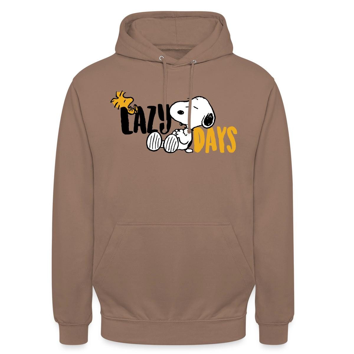 Spreadshirt Hoodie Peanuts Snoopy Lazy Days Chillen Unisex Hoodie (1-tlg)